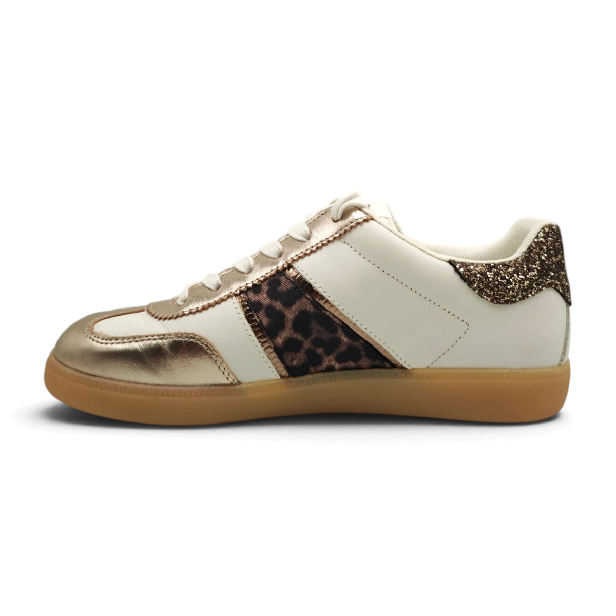 Patike Tamaris 23624 od prirodne kože na pertlanje za udoban svakodnevni korak Smeđi leopard