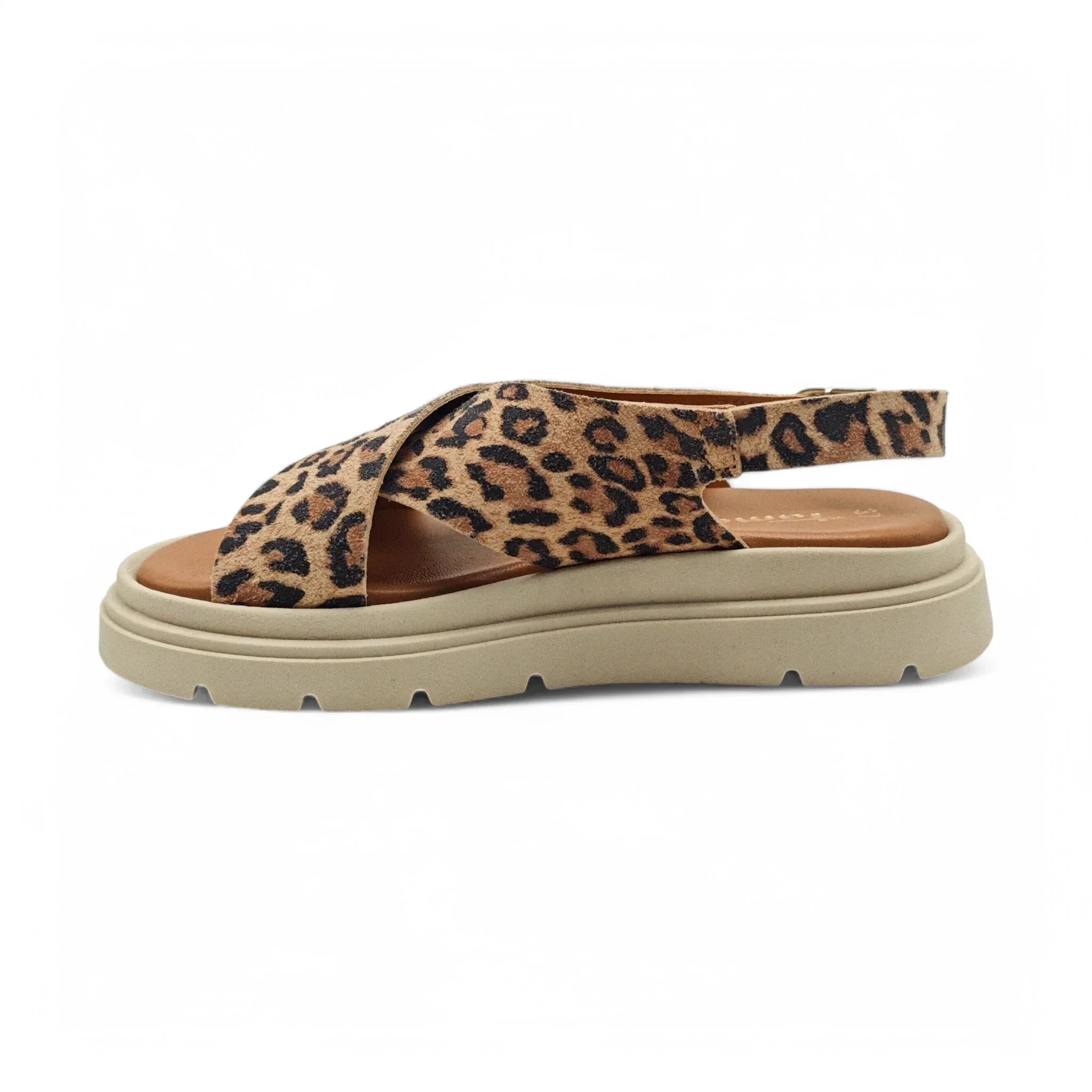 Tamaris 28279 smeđi leopard pogled levo