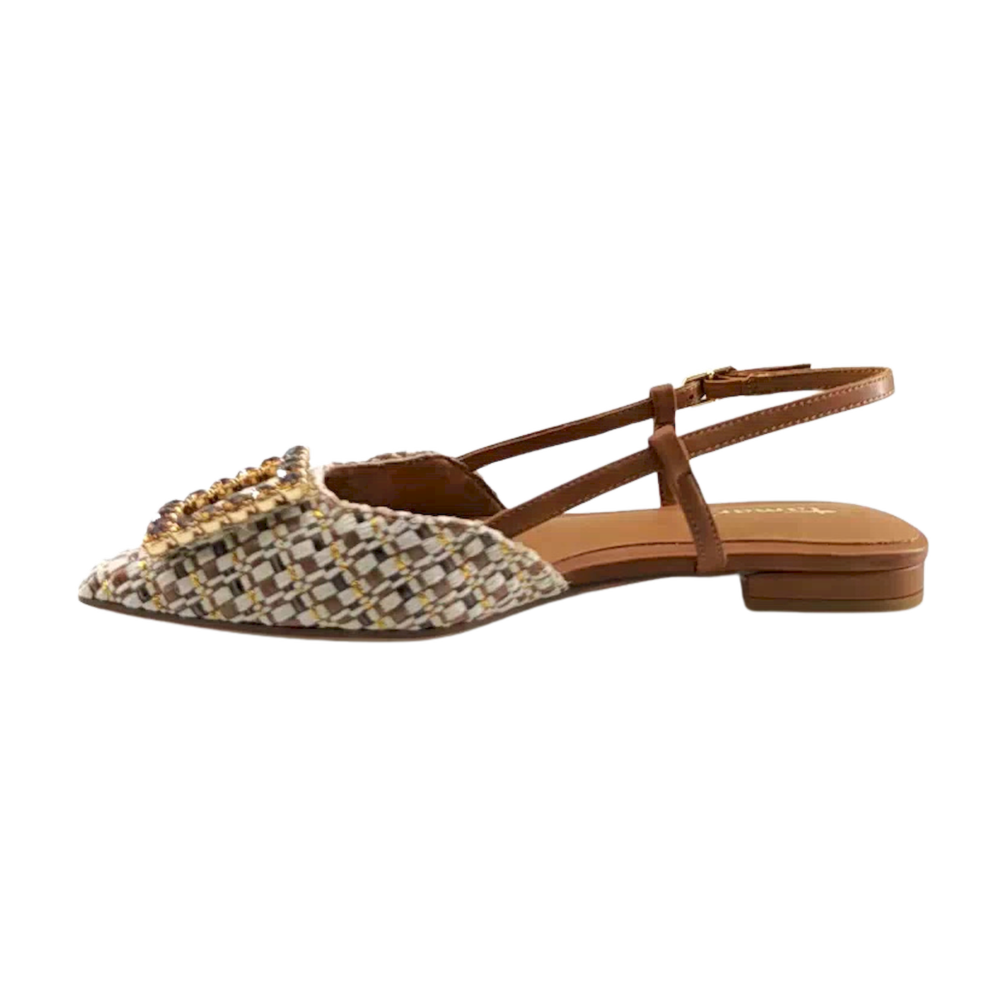 Tamaris D'Orsay ravne sandale sa podesivim remenom 29403