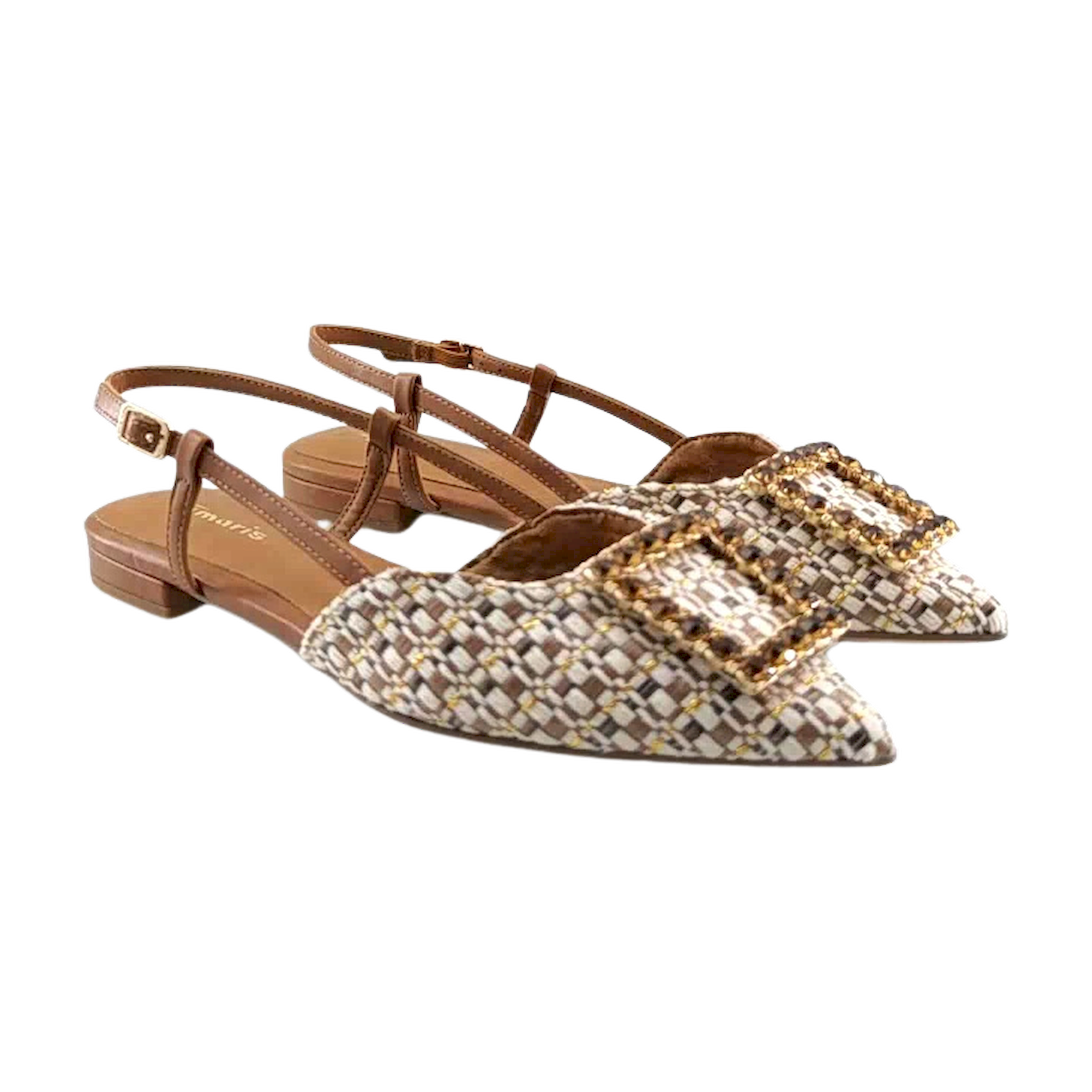 Tamaris D'Orsay ravne sandale sa podesivim remenom 29403