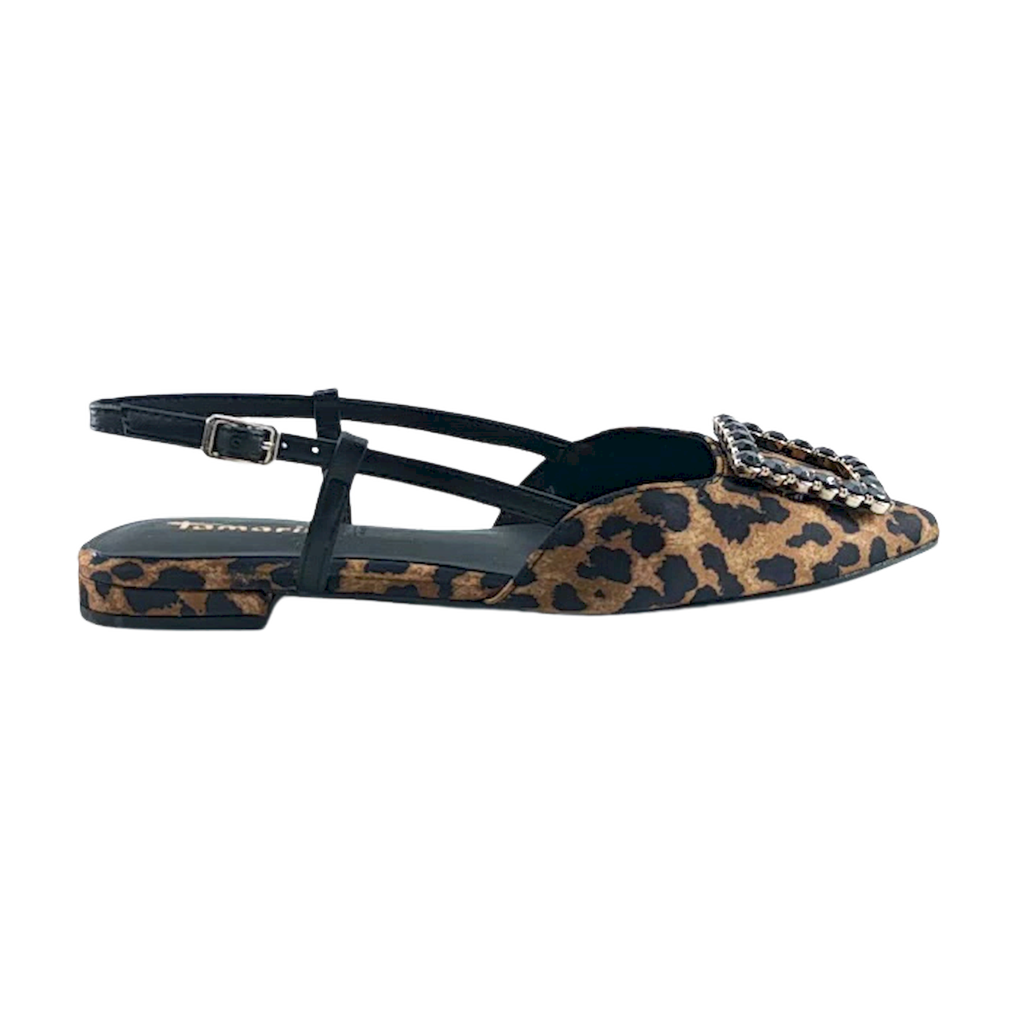 Tamaris D'Orsay ravne sandale sa podesivim remenom 29403