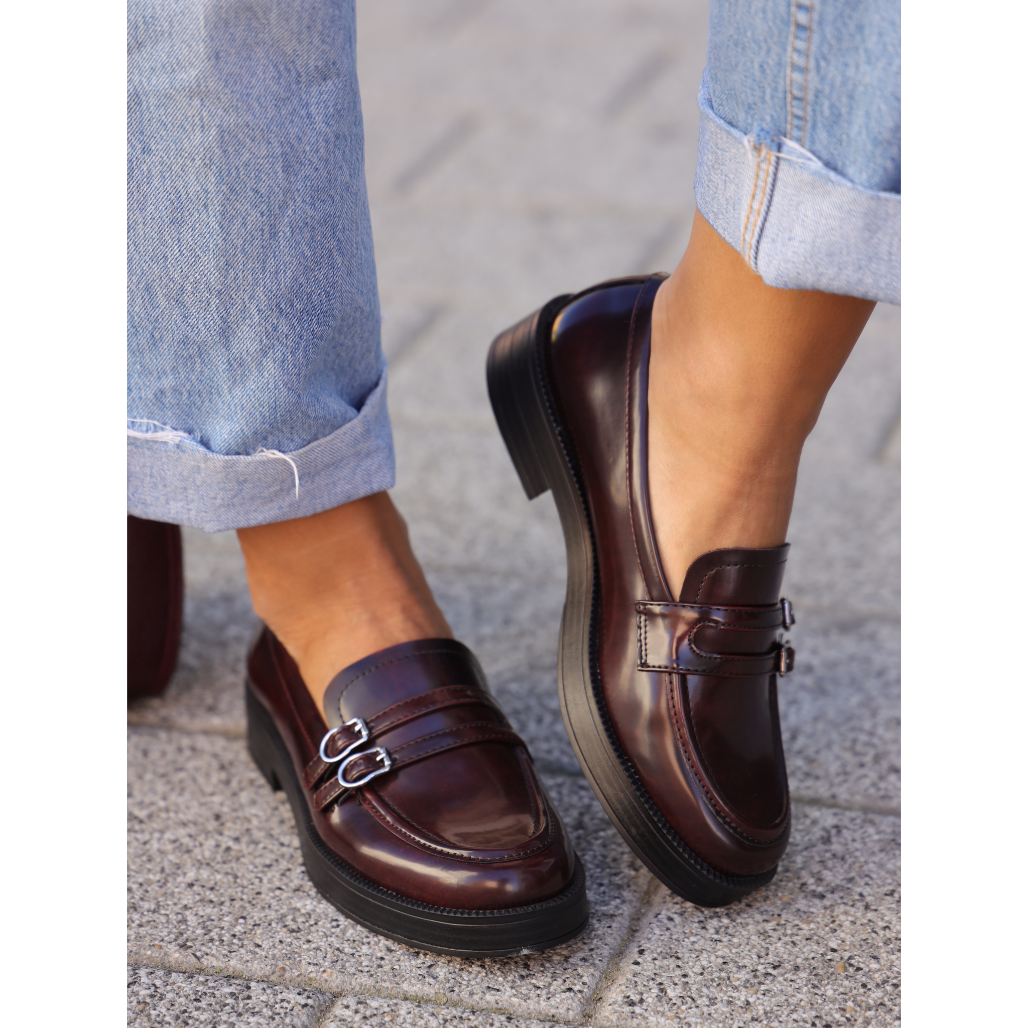 Tamaris klasične chunky ravne loafersice na PU đonu 24348 - Obuća Monah