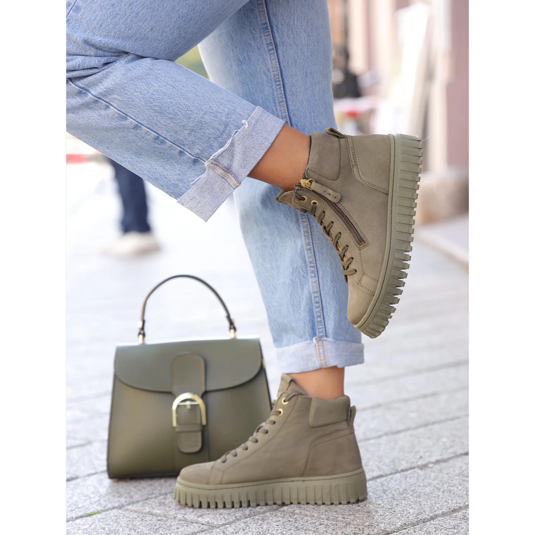 Tamaris kratke ravne Desert gležnjače sa zip zatvaračem 25206 - Obuća Monah