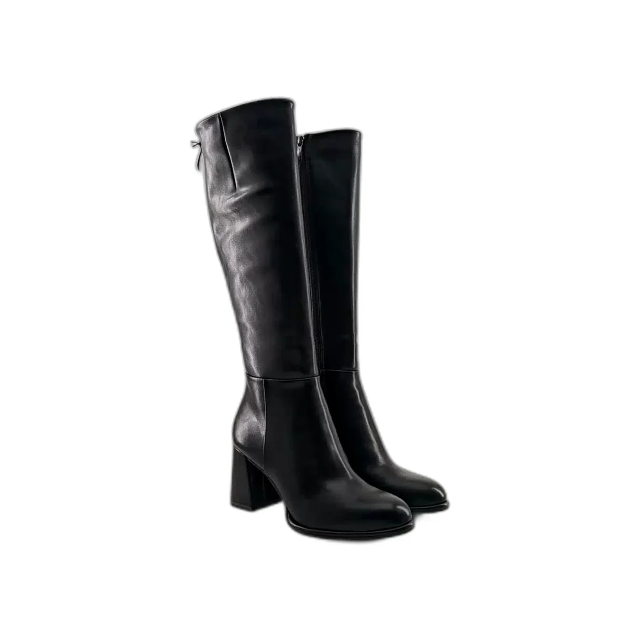 Tamaris duboke čizme na blok štiklu sa zip zatvaračem 25515