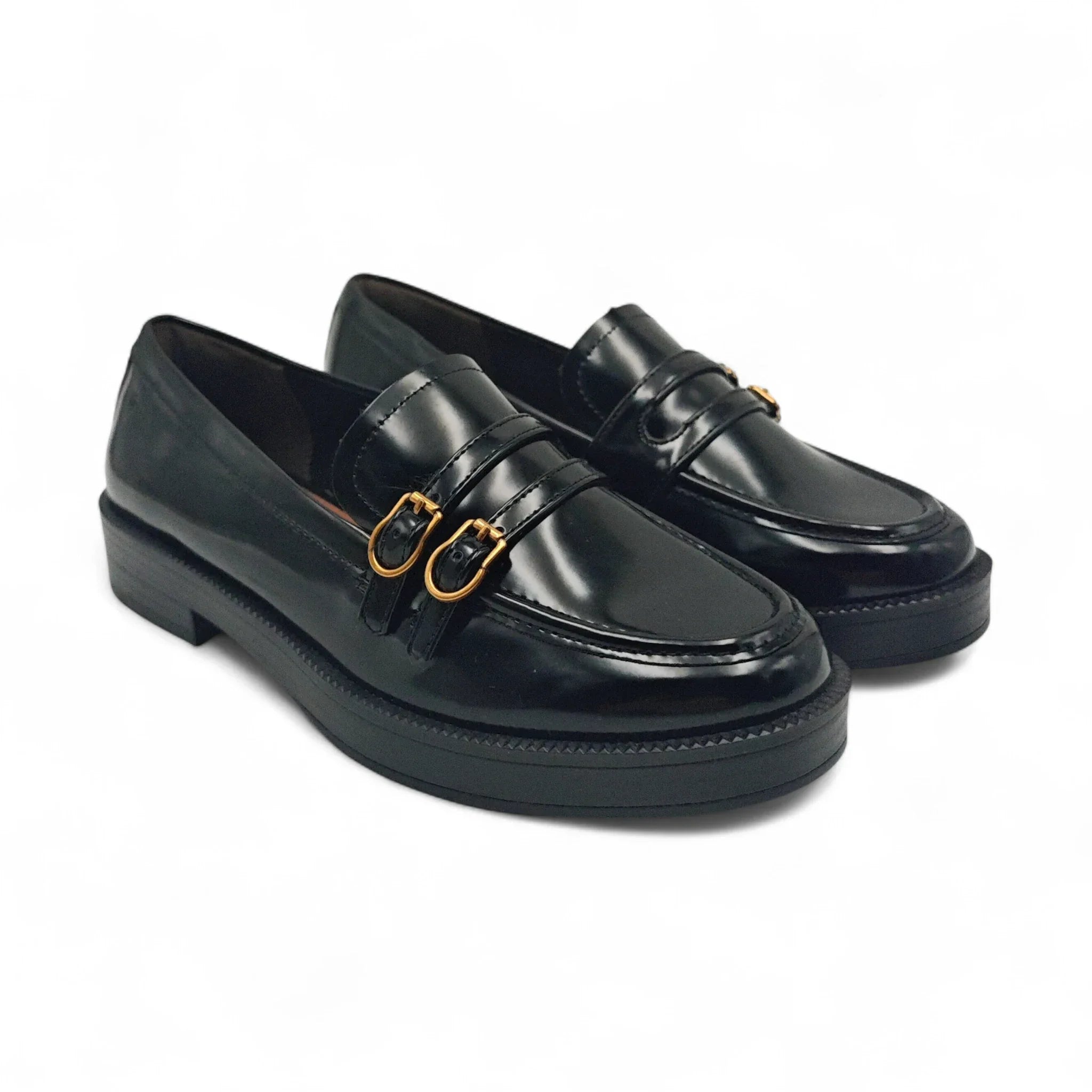 Tamaris klasične chunky ravne loafersice na PU đonu 24348