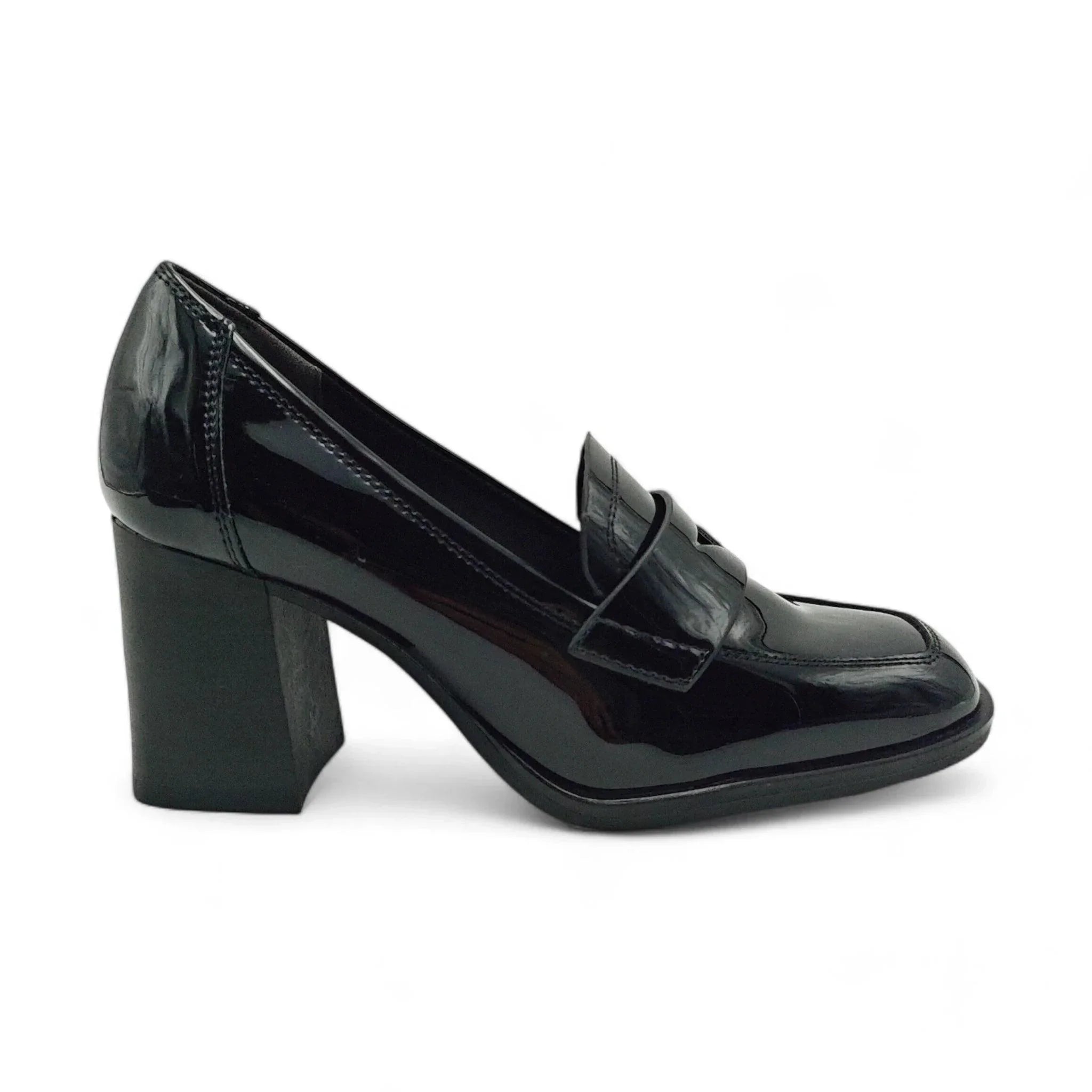 Tamaris klasične loafersice na blok štiklu 24438 - Obuća Monah