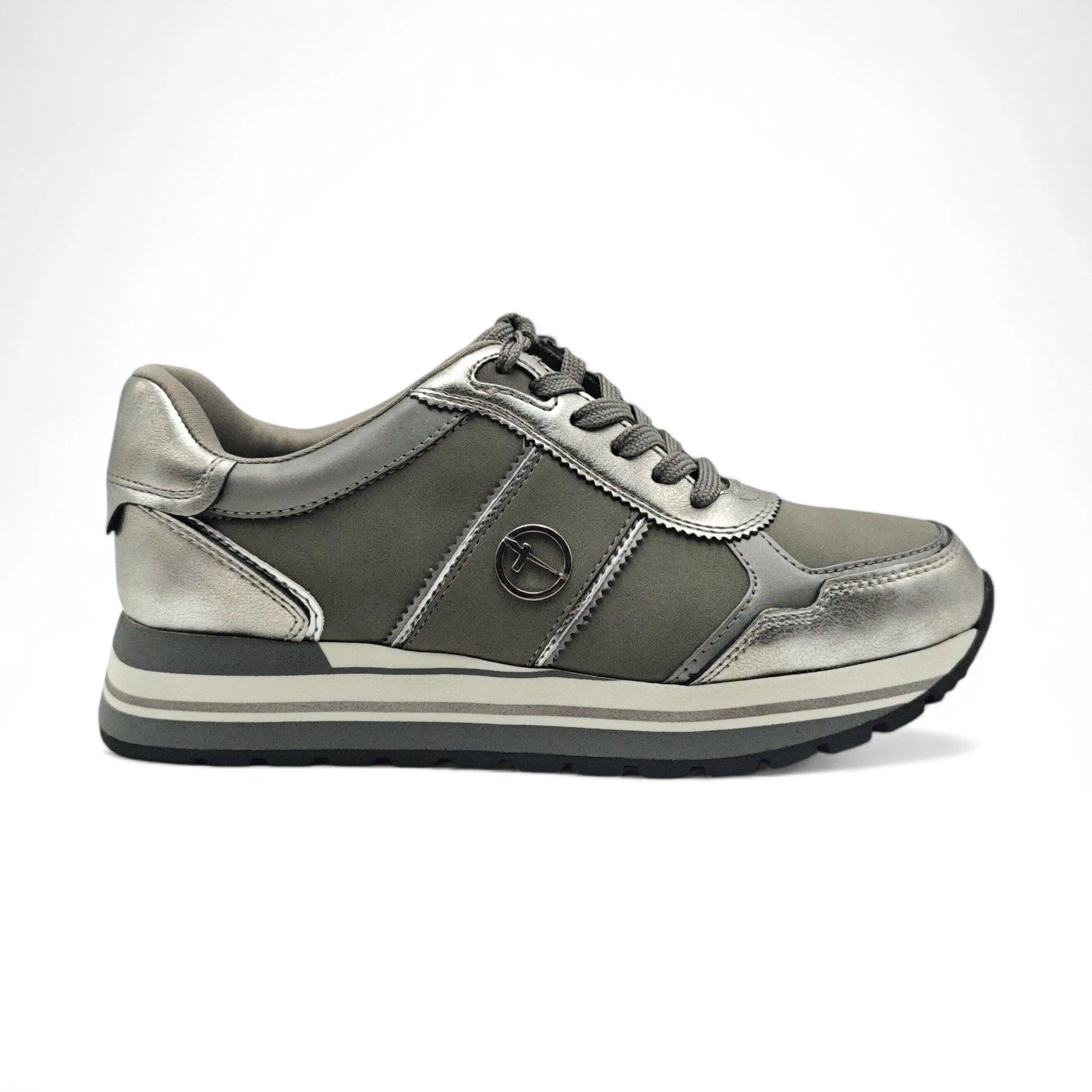 Tamaris plitke ravne modne patike na šnjiranje 23727 - Obuća Monah