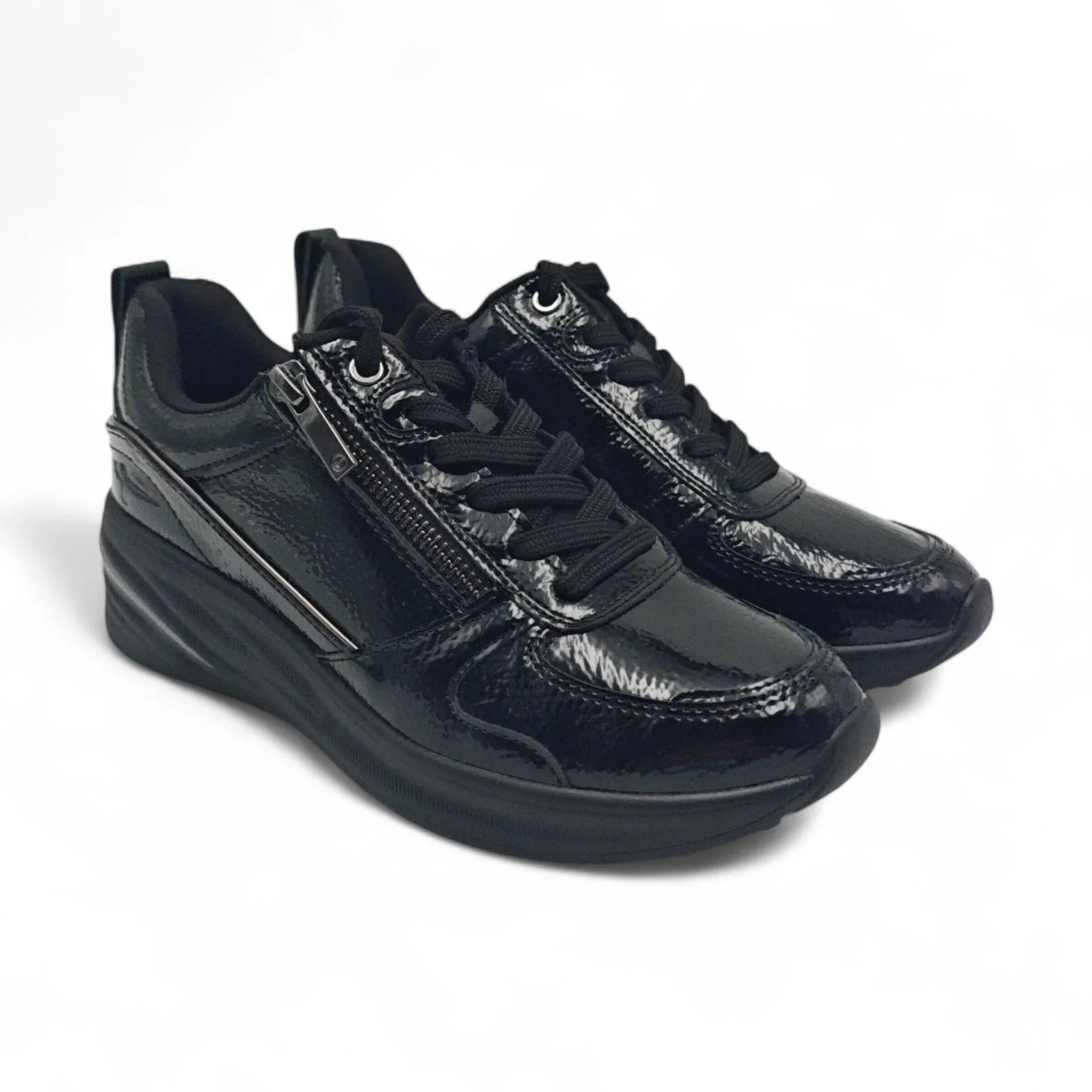 Tamaris plitke modne patike na punu petu na šnjiranje 23754 - Obuća Monah