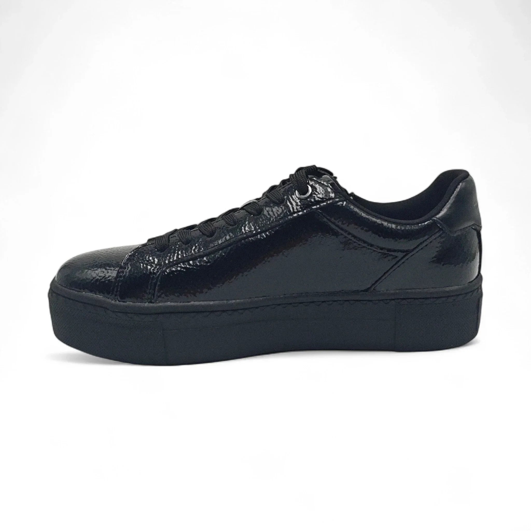 Tamaris 23313 crni lak pogled levo