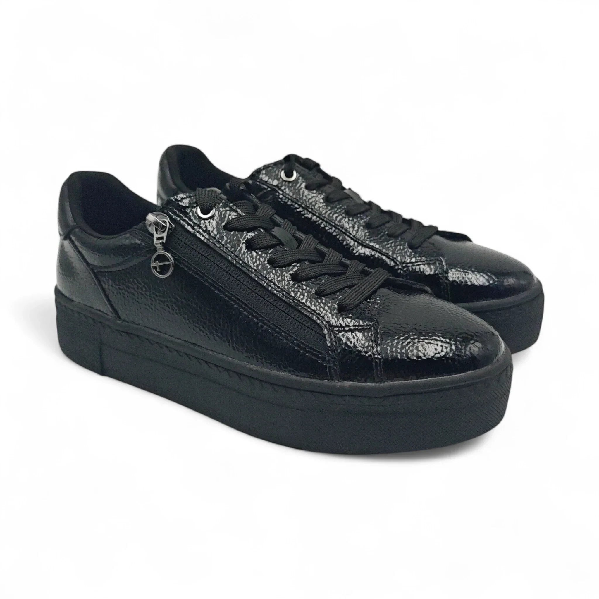 Tamaris 23313 crni lak pogled spreda