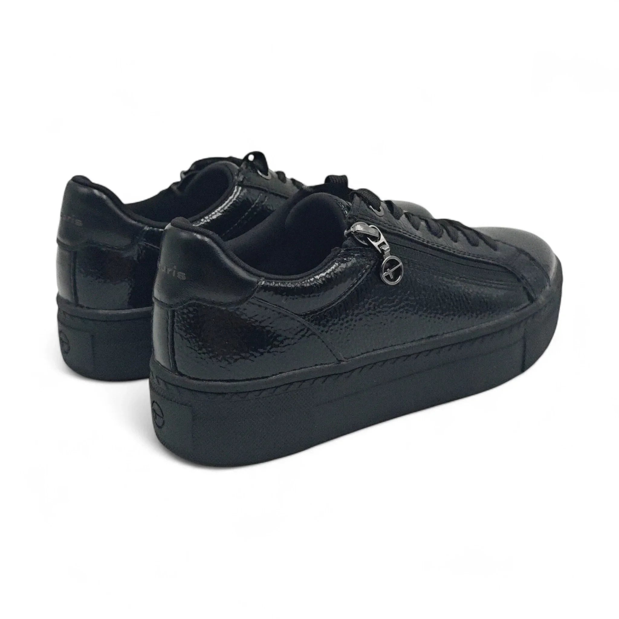 Tamaris 23313 crni lak pogled straga