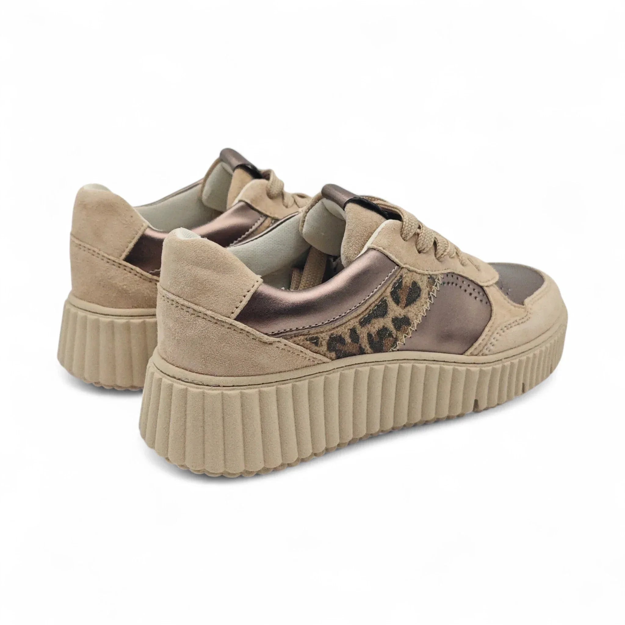 Tamaris plitke ravne modne patike na šnjiranje 23774 - Obuća Monah