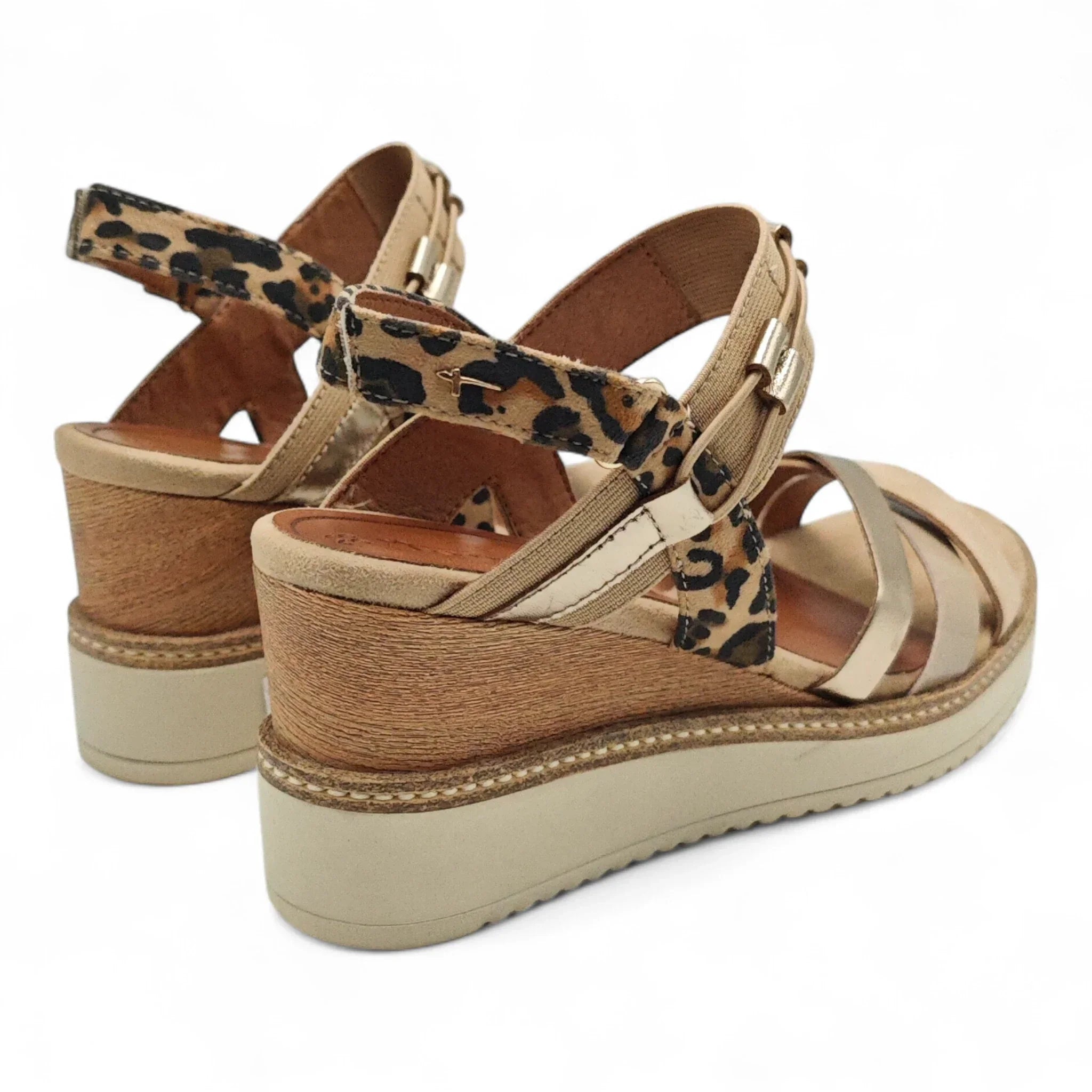 Tamaris sandale na punu petu sa remenom za gležanj 28357 - Obuća Monah