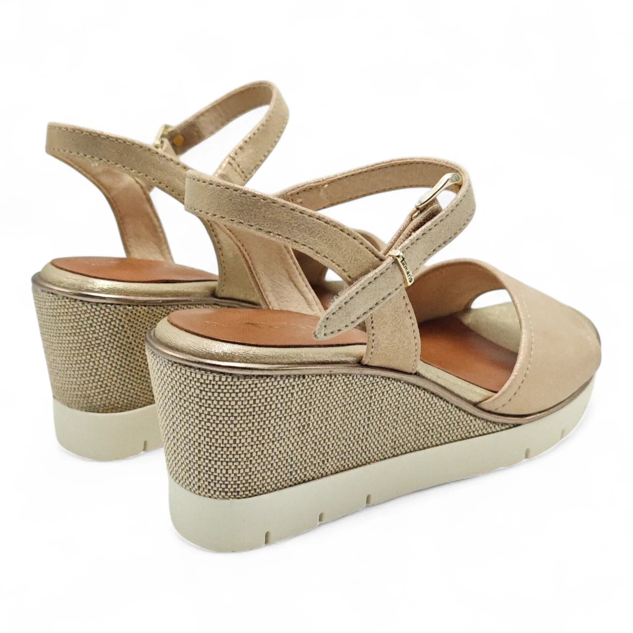 Tamaris sandale na punu petu sa remenom za gležanj 28360 - Obuća Monah