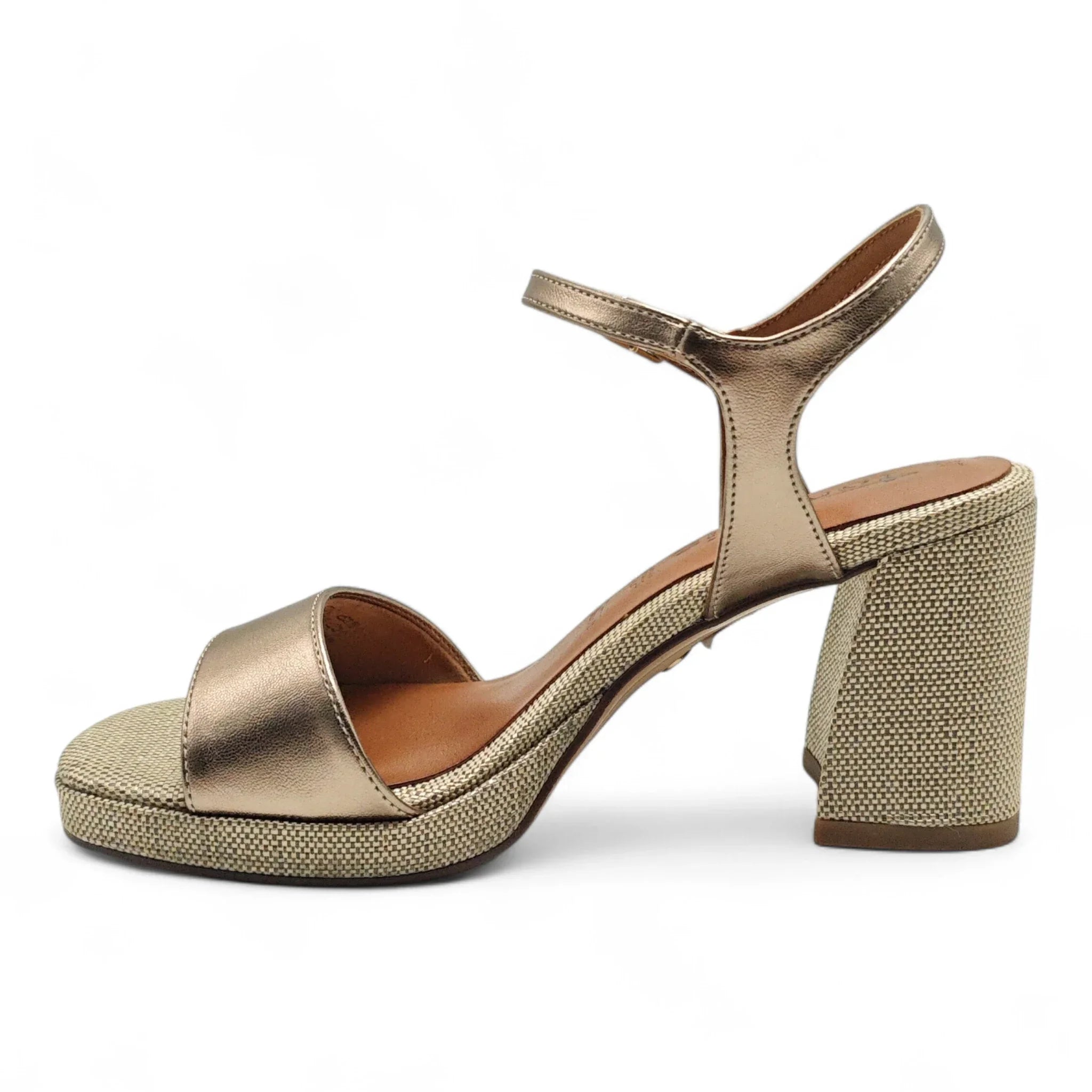 Tamaris sandale sa remenom za gležanj na blok štiklu 28342 - Obuća Monah