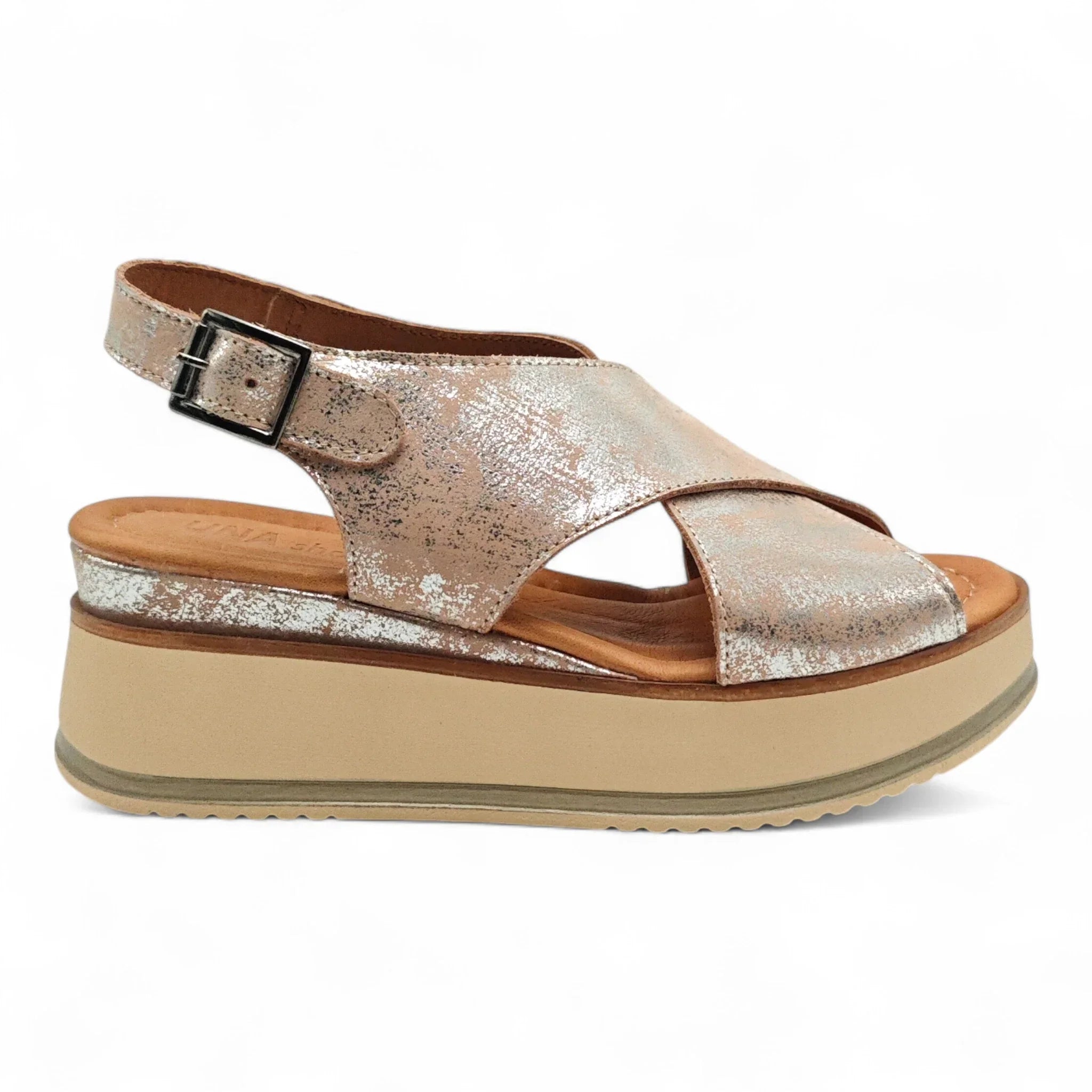 Una sandale na punu petu sa podesivim remenom 70109 - Obuća Monah