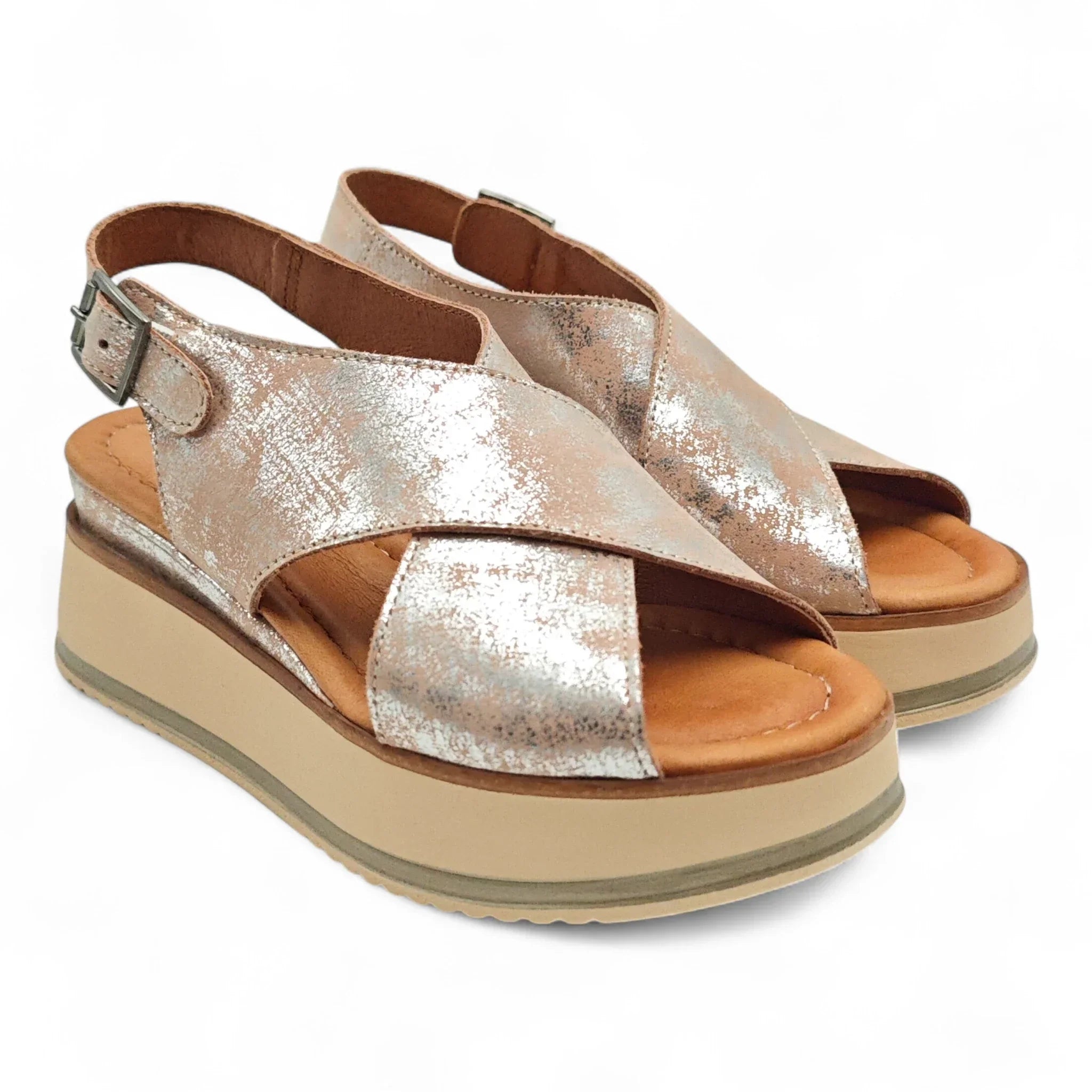 Una sandale na punu petu sa podesivim remenom 70109 - Obuća Monah