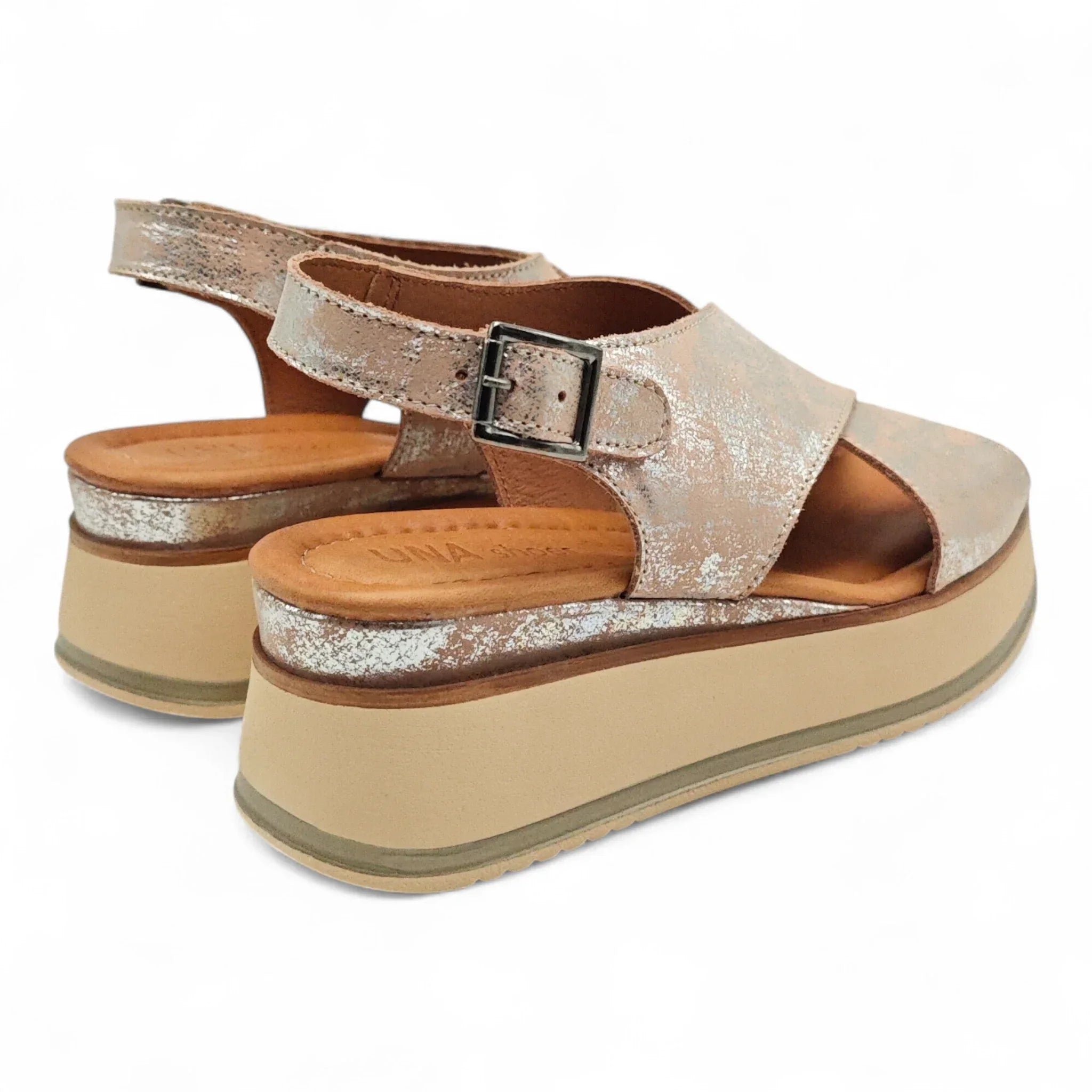 Una sandale na punu petu sa podesivim remenom 70109 - Obuća Monah