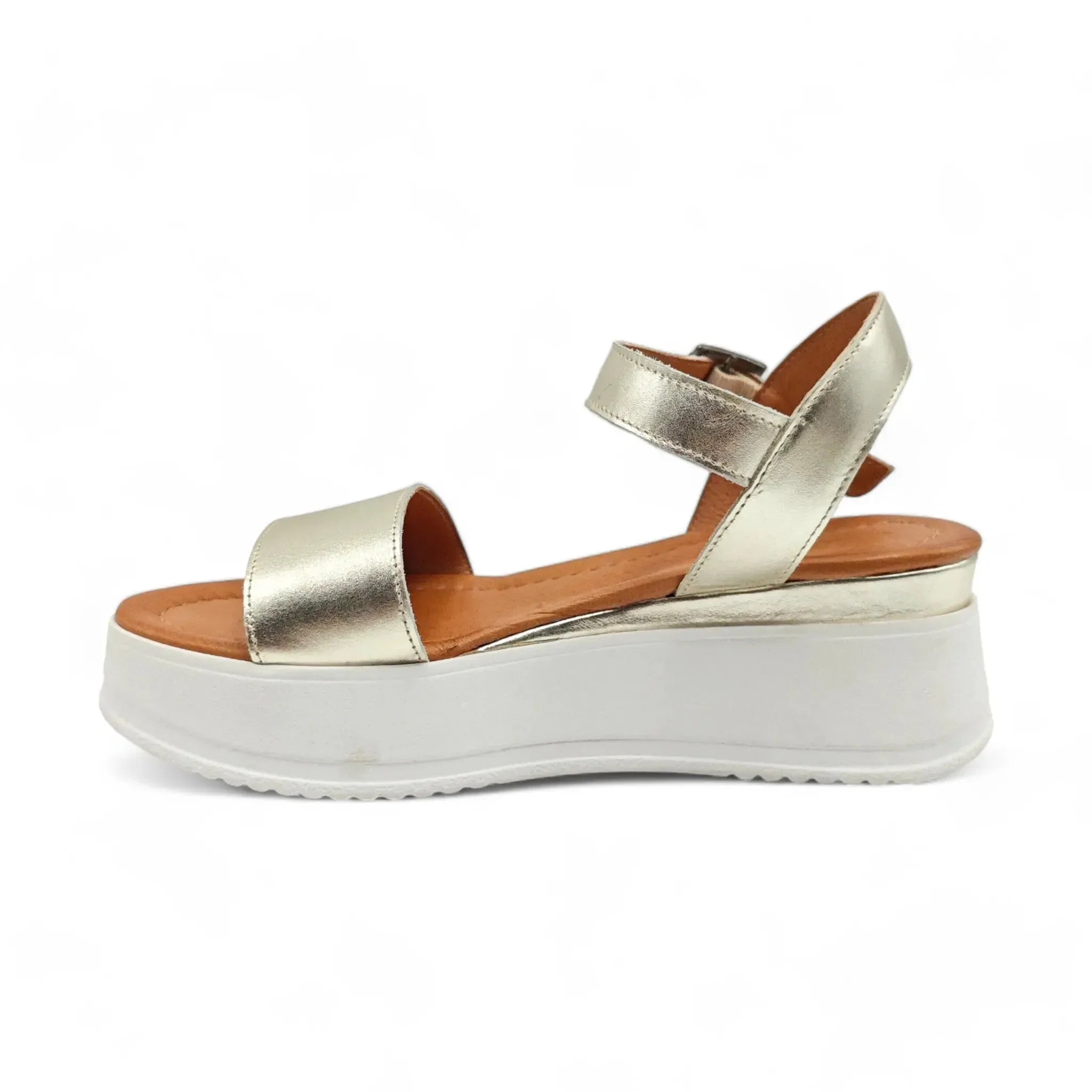 Una sportske sandale na punu petu sa remenom za gležanj 7010905 - Obuća Monah