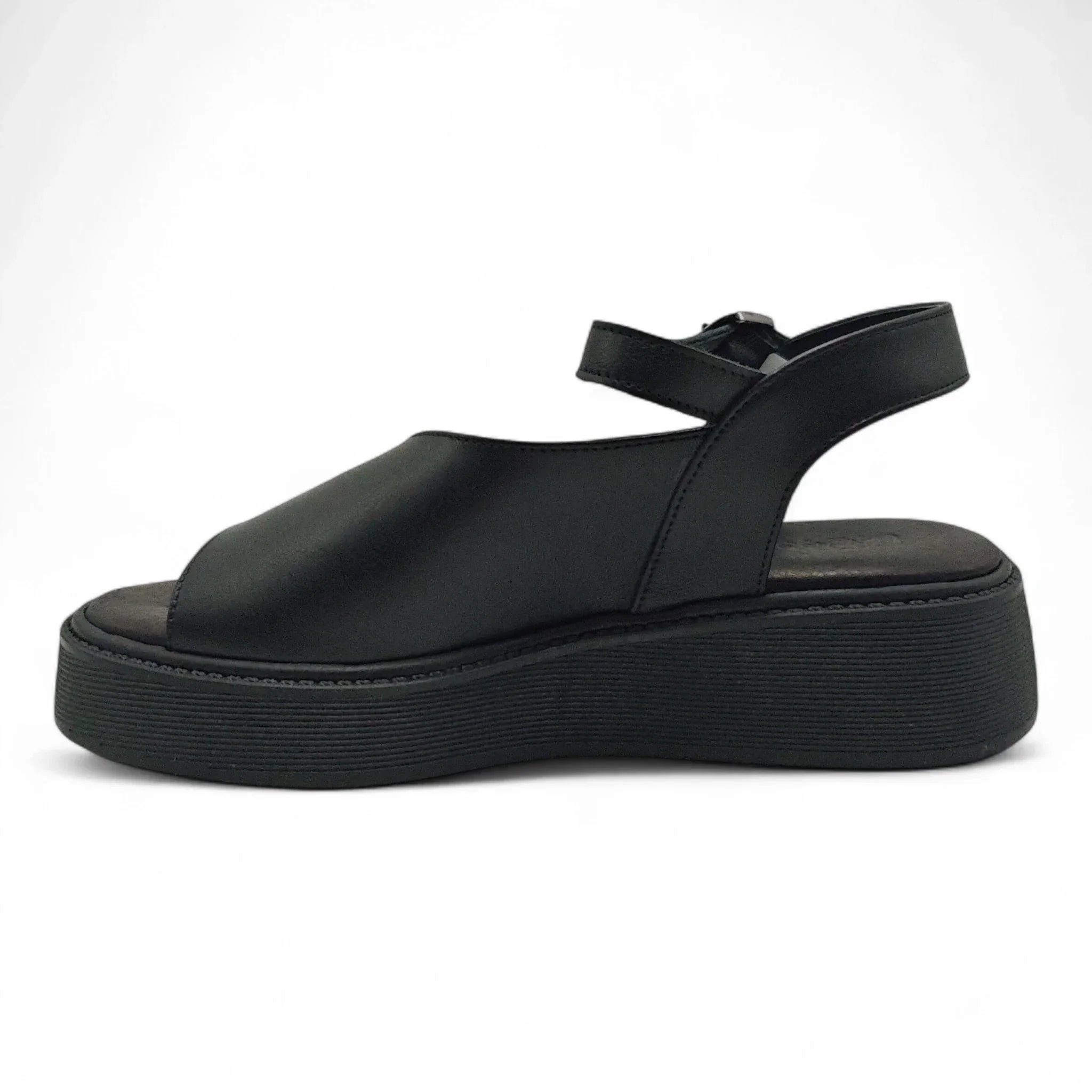 Una sportske sandale na punu petu sa remenom za gležanj 701174 - Obuća Monah