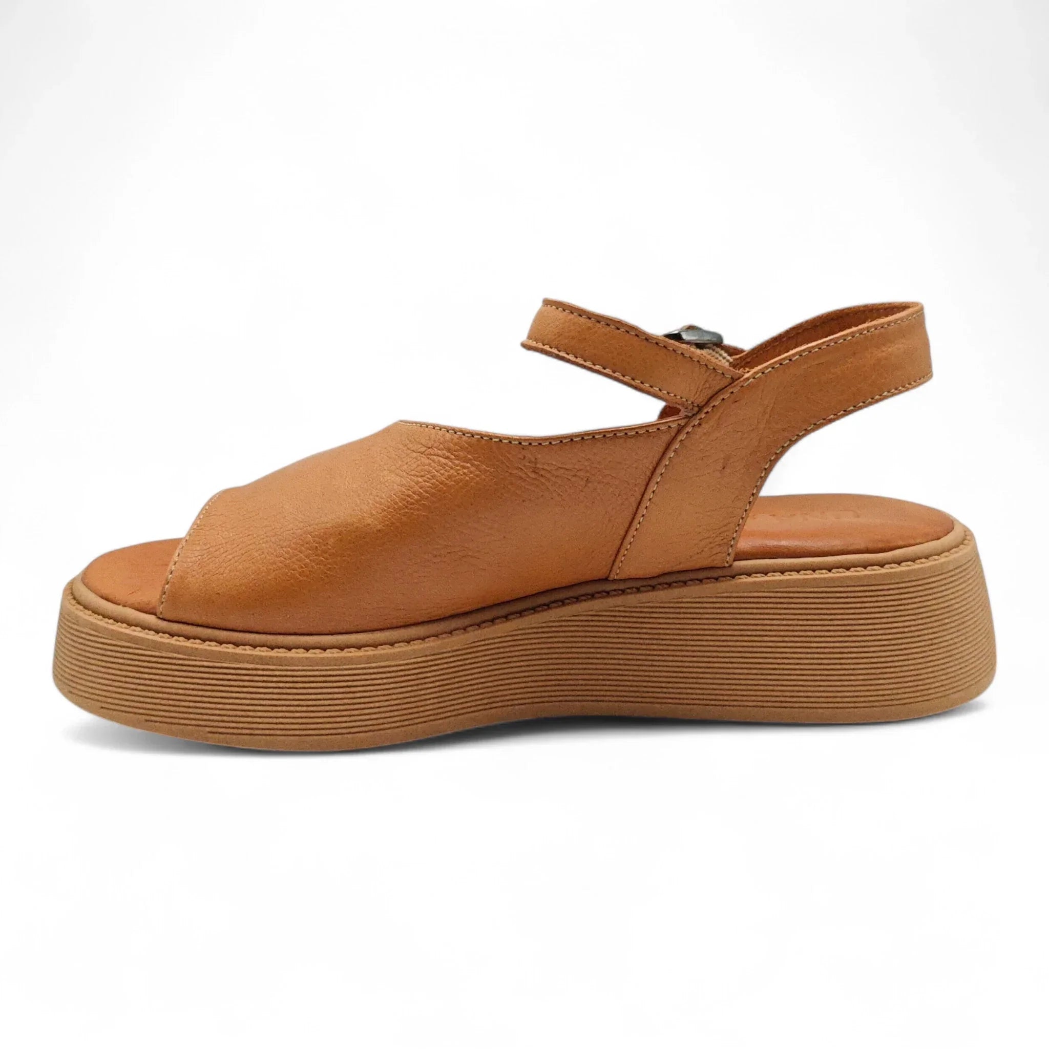 Una sportske sandale na punu petu sa remenom za gležanj 701174 - Obuća Monah