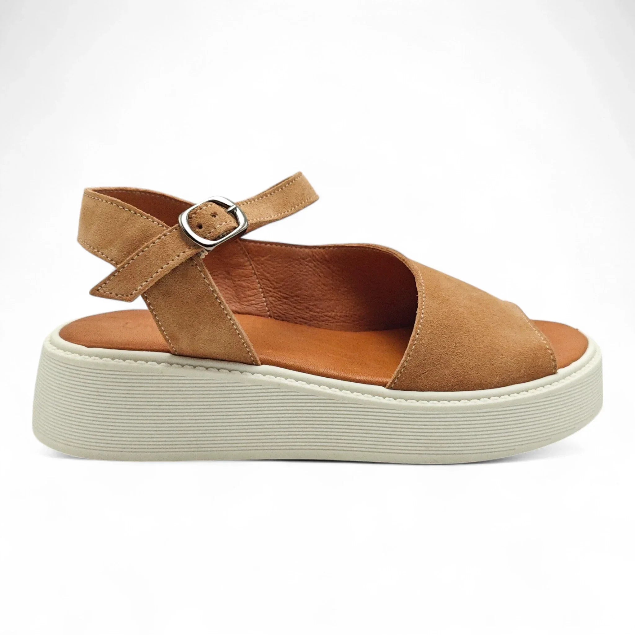 Una sportske sandale na punu petu sa remenom za gležanj 701174 - Obuća Monah