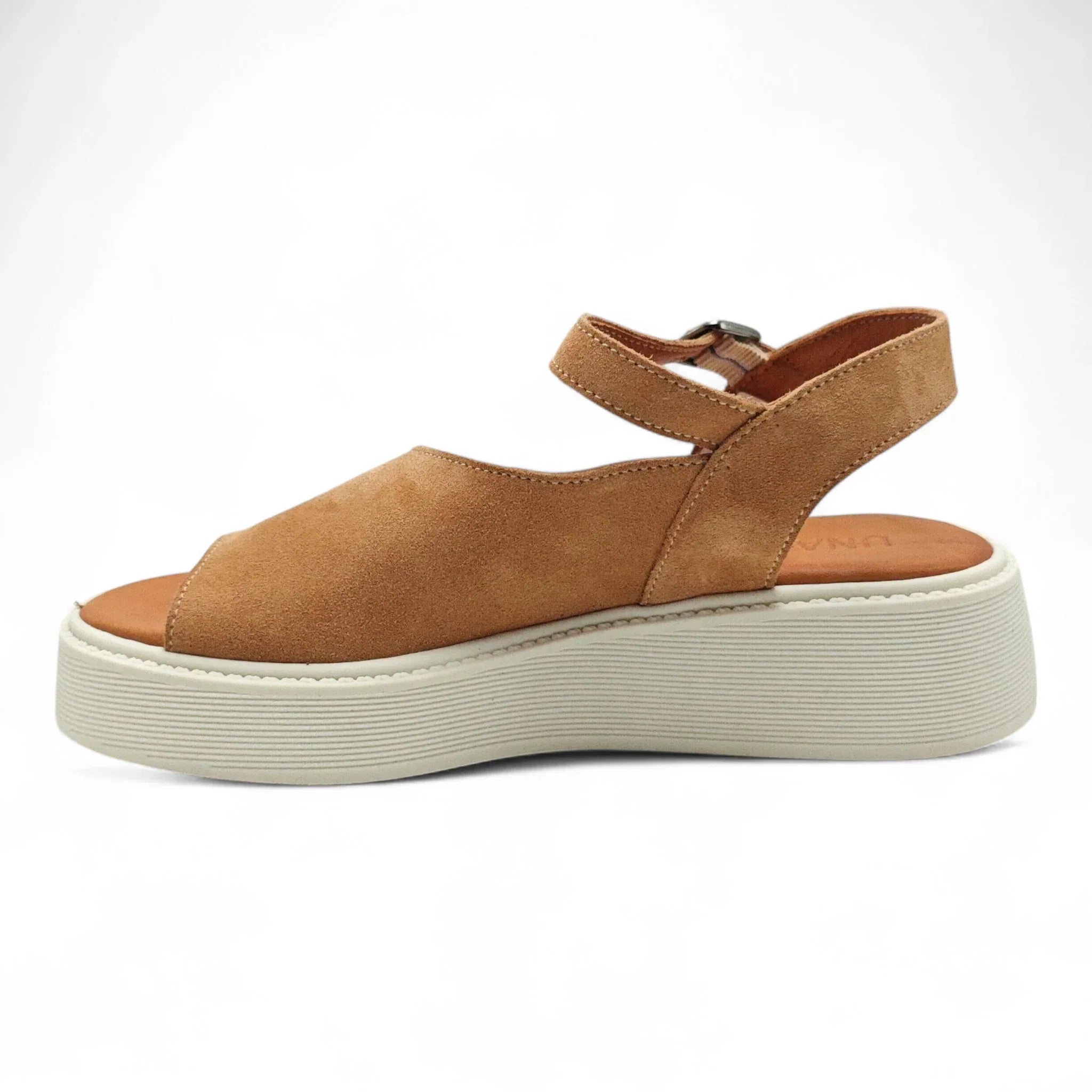 Una sportske sandale na punu petu sa remenom za gležanj 701174 - Obuća Monah