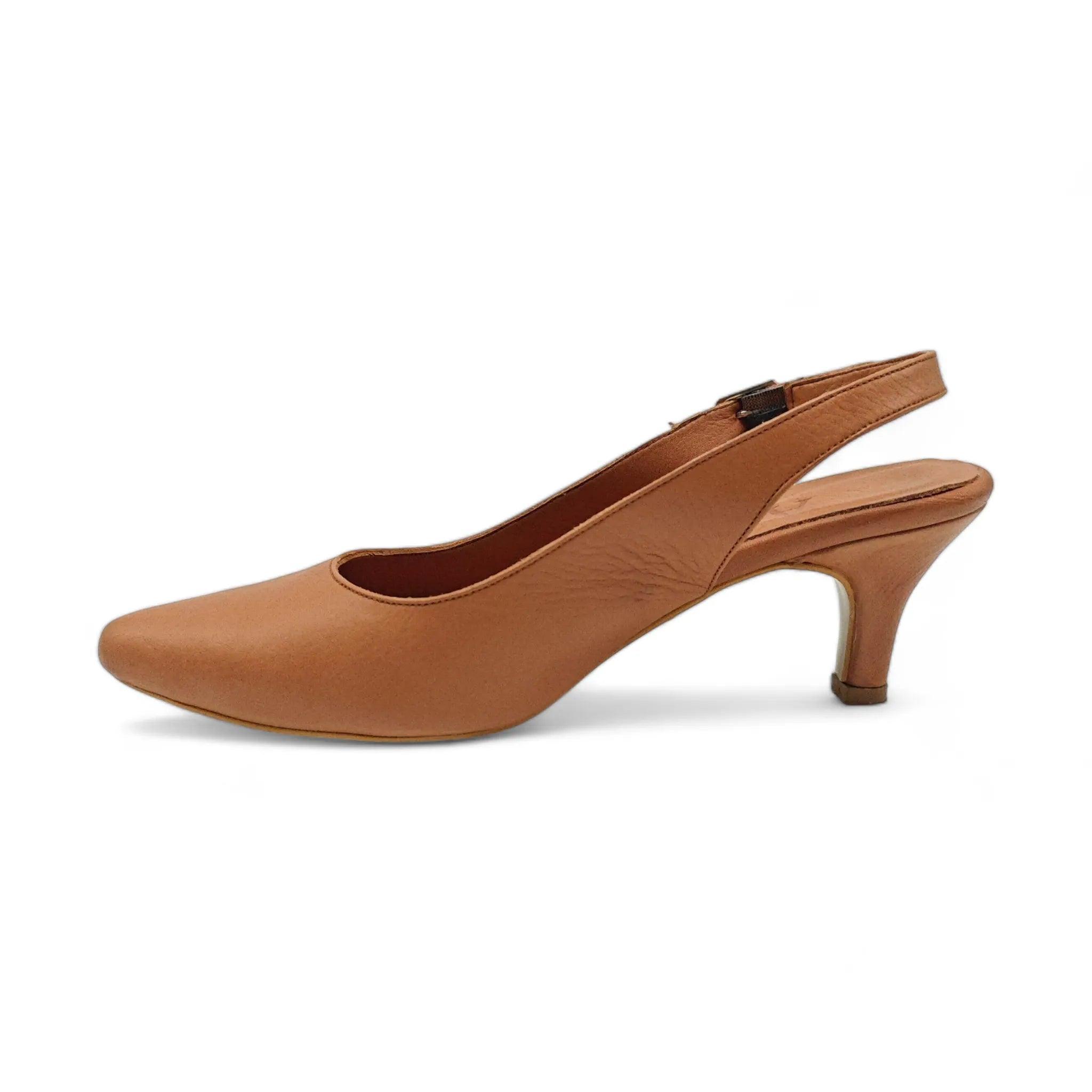 Alpler slingback D'Orsay sandale na mačiju štiklu 7610 - Obuća Monah