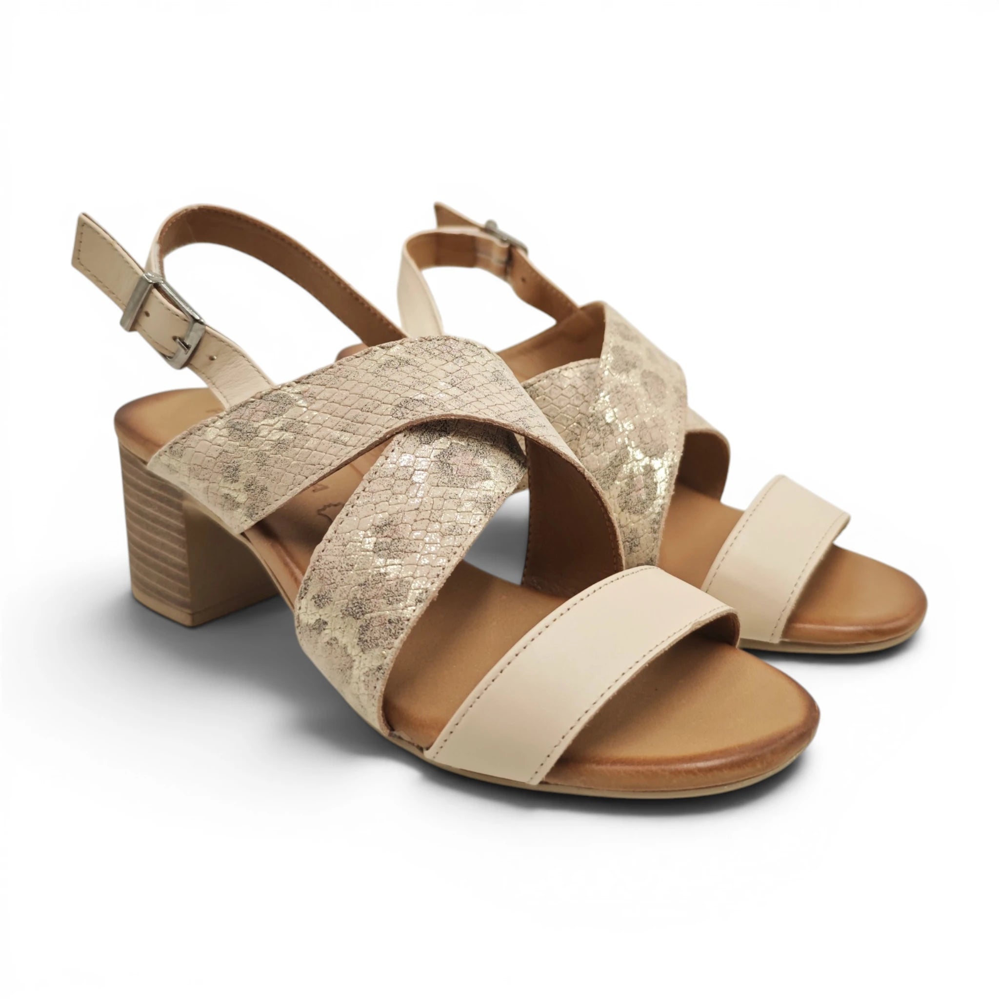 Ballerins 24038 bež pogled spreda