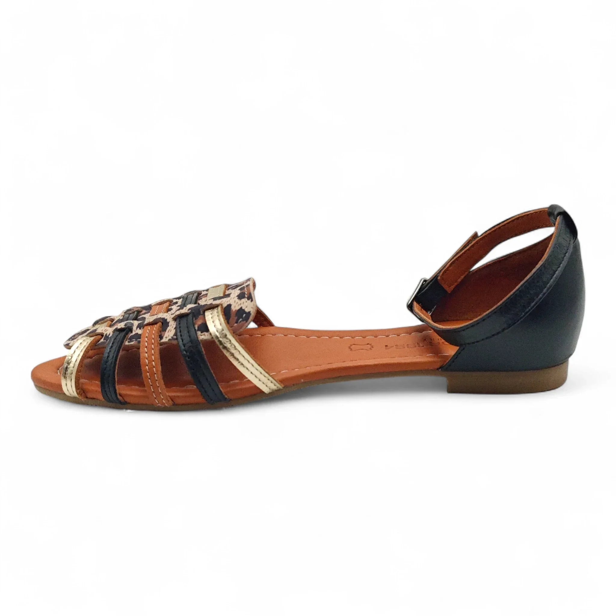 Ballerins ravne sandale sa zglobnim remenom 240277 - Obuća Monah