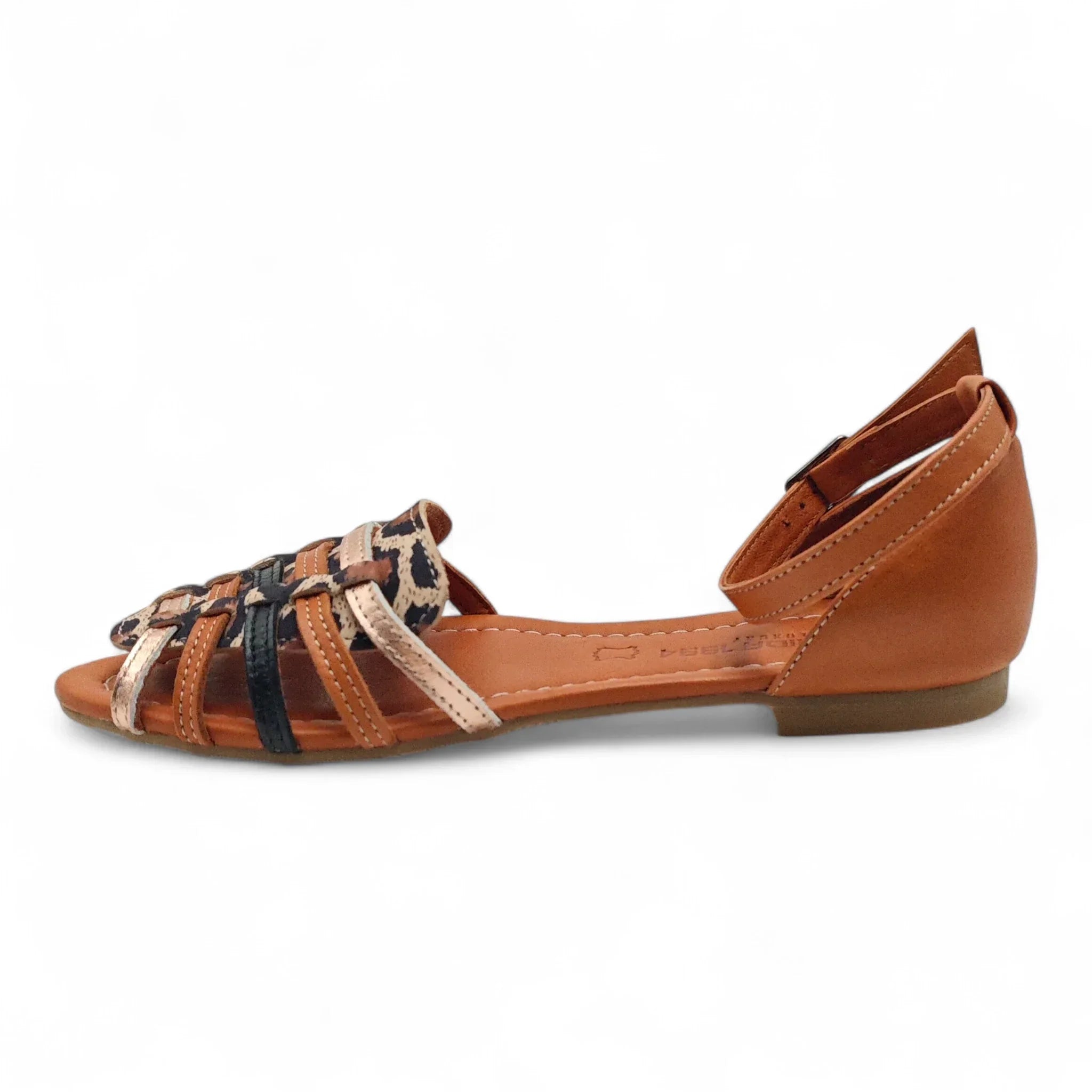 Ballerins ravne sandale sa zglobnim remenom 240277 - Obuća Monah