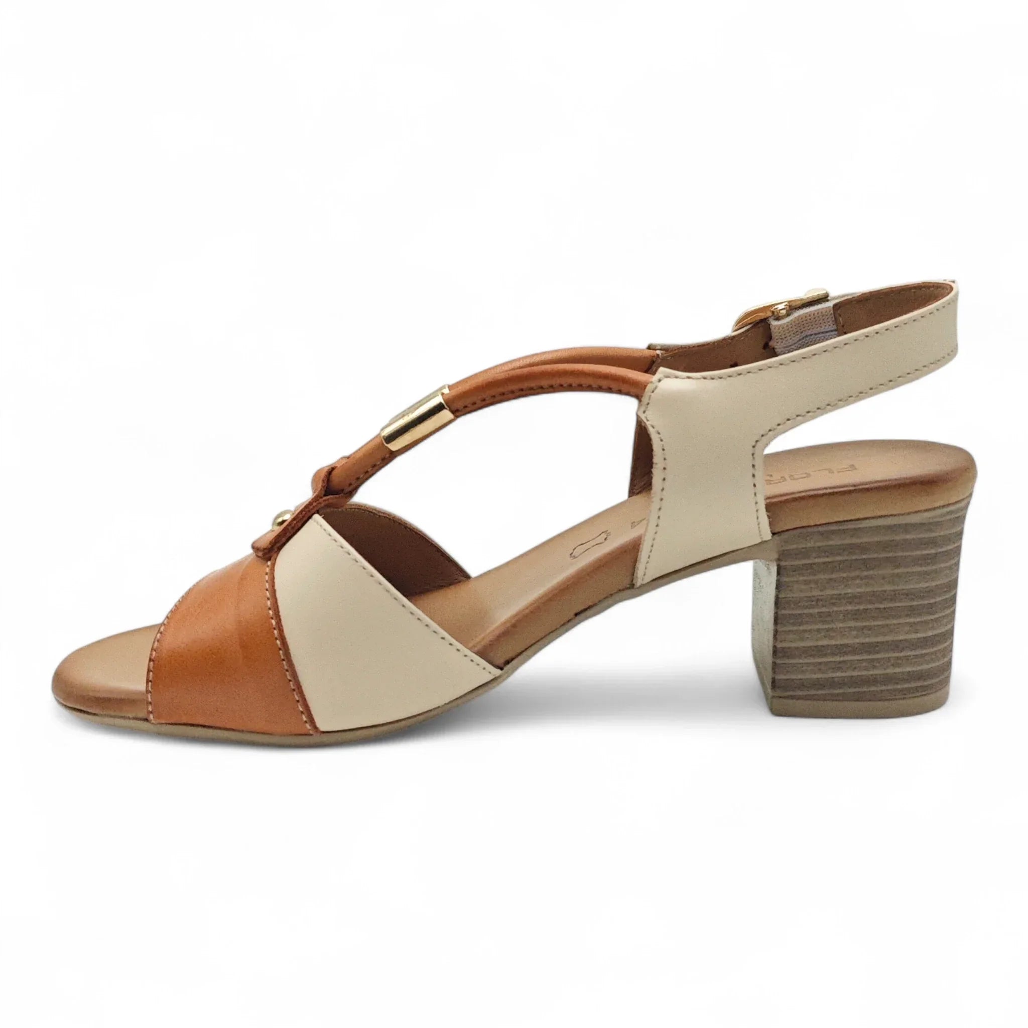 Ballerins sandale sa T-remenom na blok štiklu 7009 - Obuća Monah