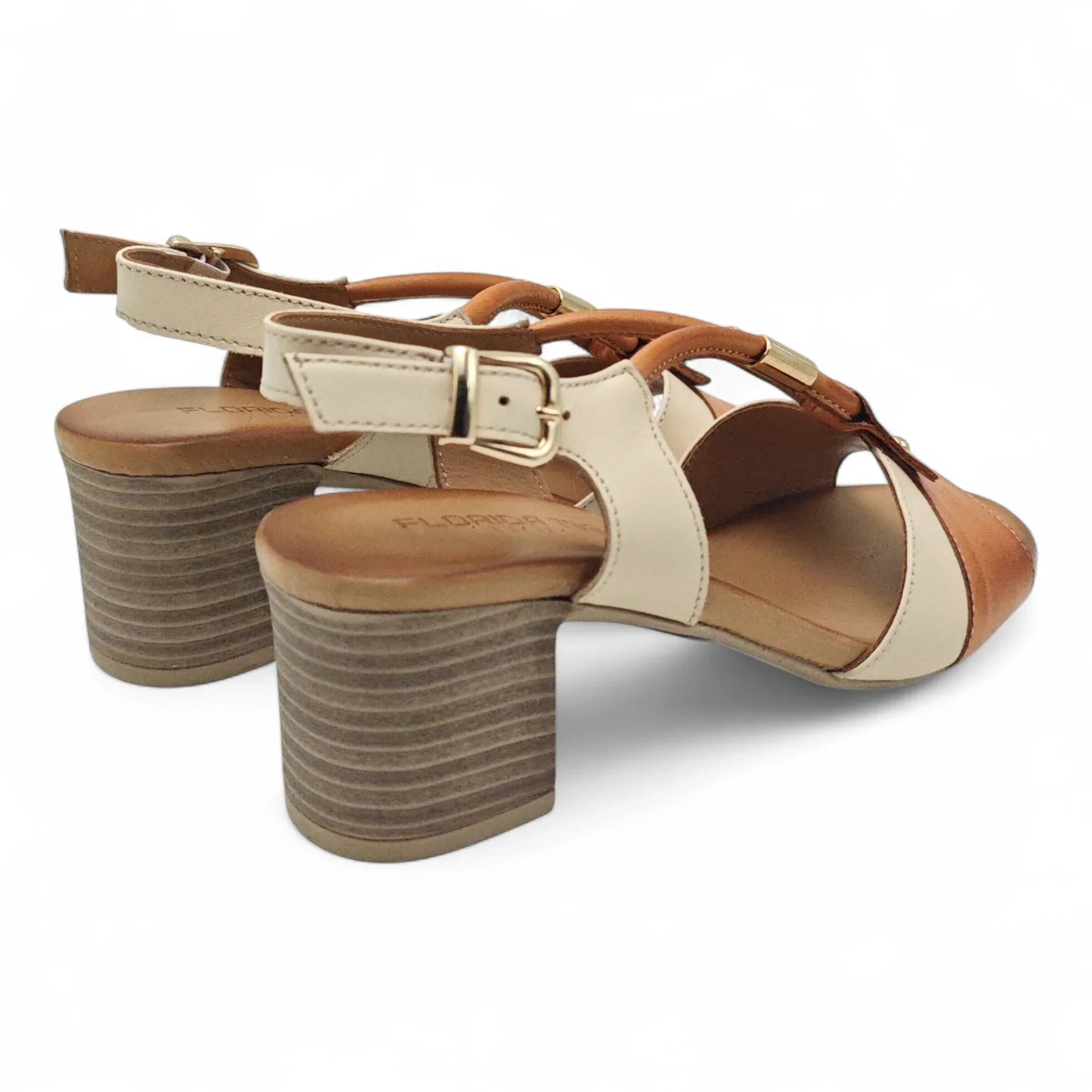 Ballerins sandale sa T-remenom na blok štiklu 7009 - Obuća Monah