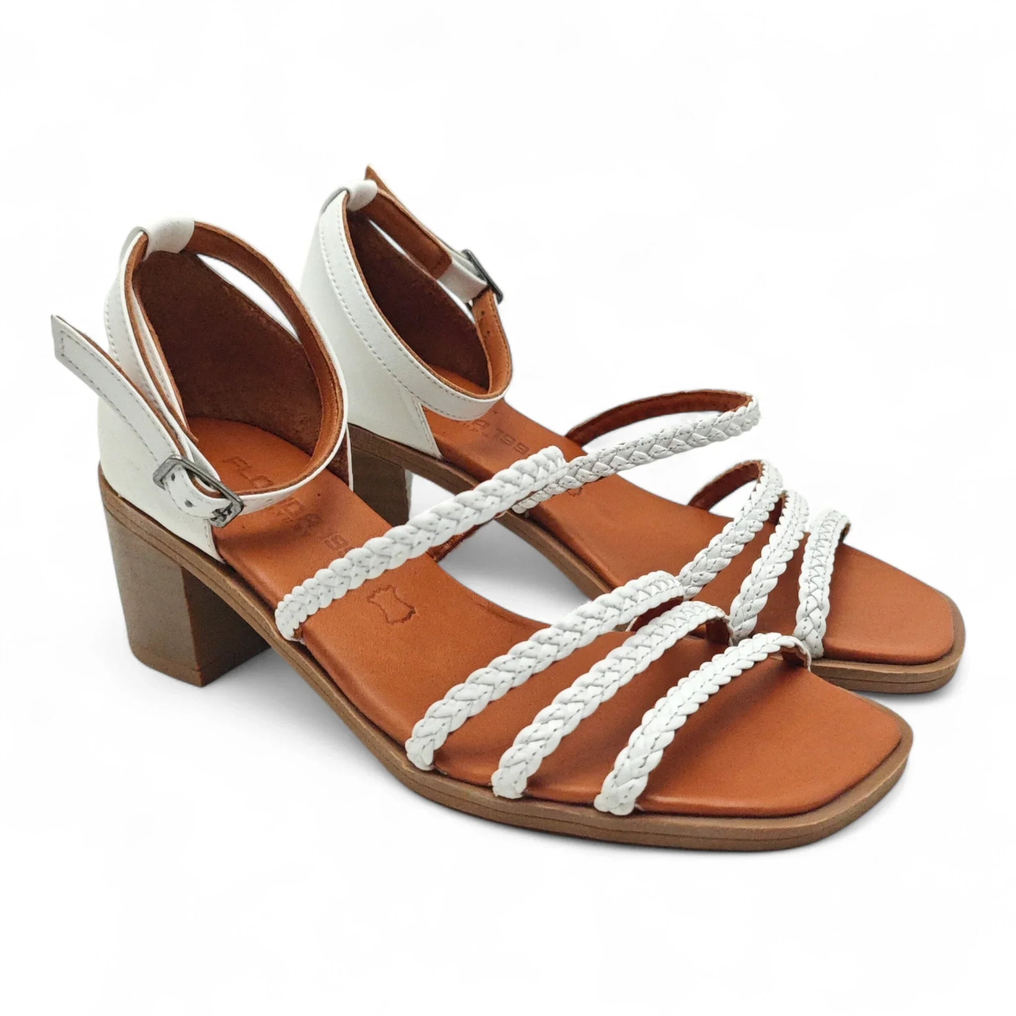 Ballerins sandale sa slingback zglobnim remenom na blok štiklu 465 - Obuća Monah