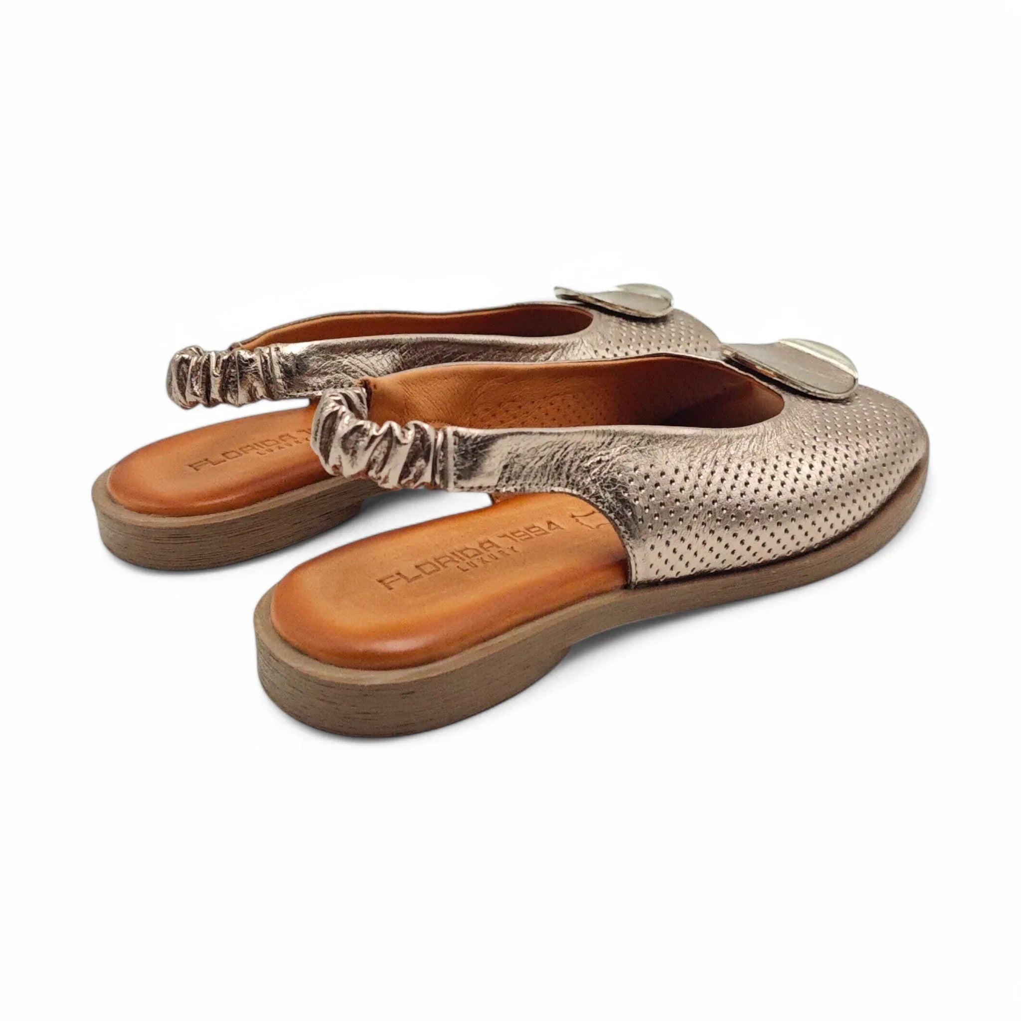 Ballerins ravne sandale sa podesivim remenom 75 - Obuća Monah