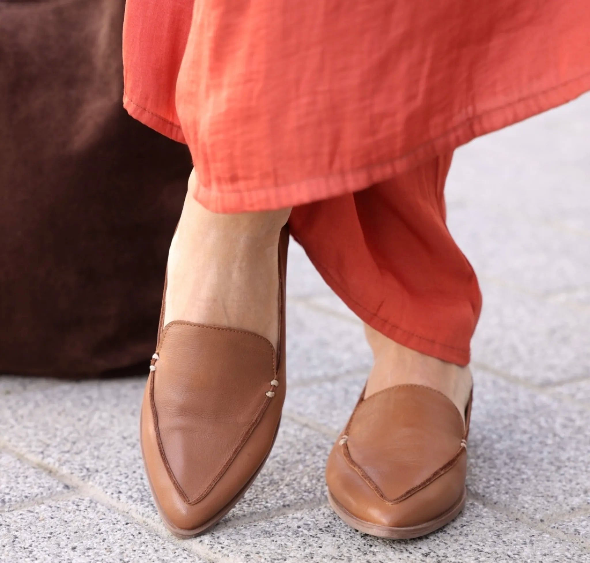 Bueno klasične penny ravne loafersice 01280 - Obuća Monah