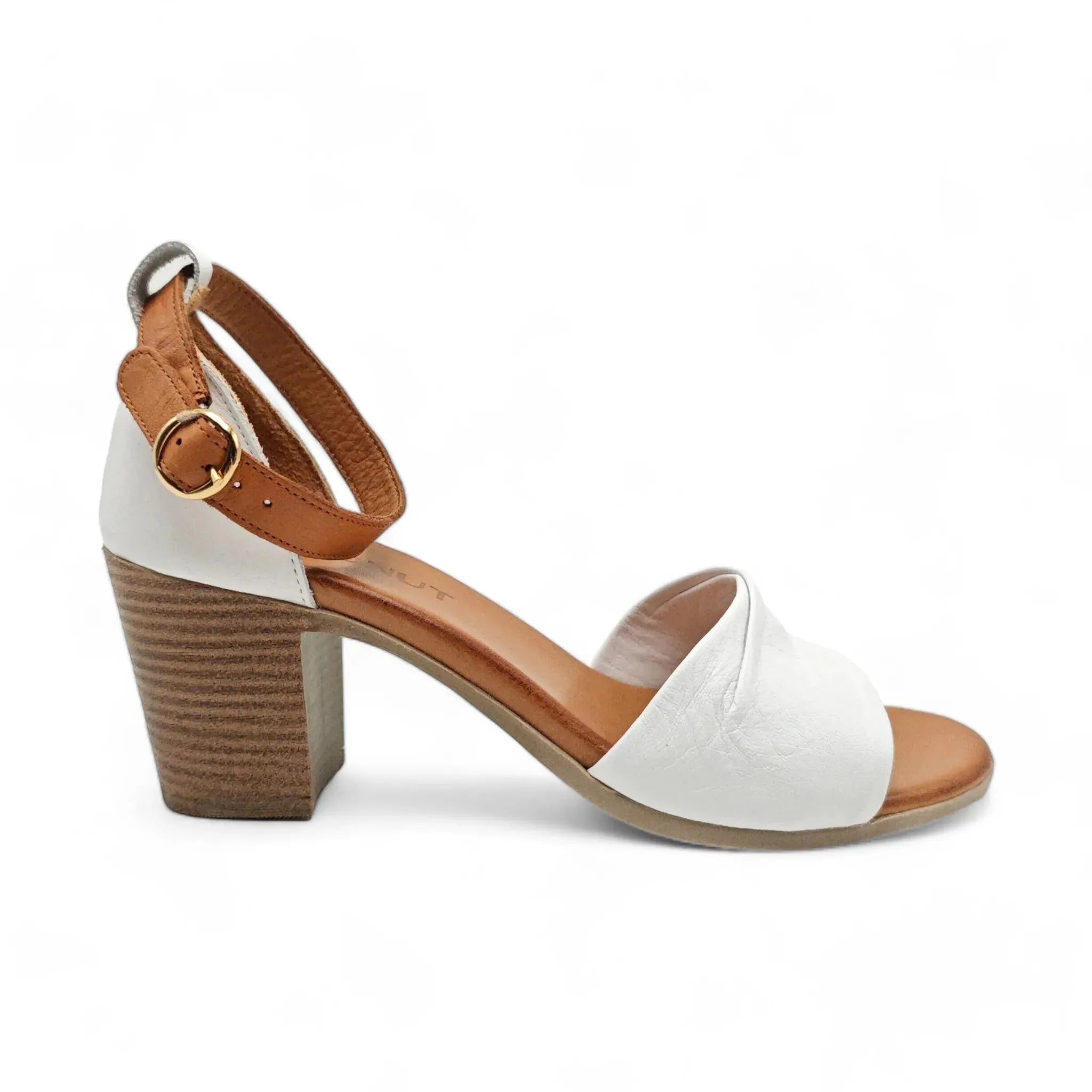 Coconut sandale sa slingback zglobnim remenom na blok štiklu 0177 - Obuća Monah
