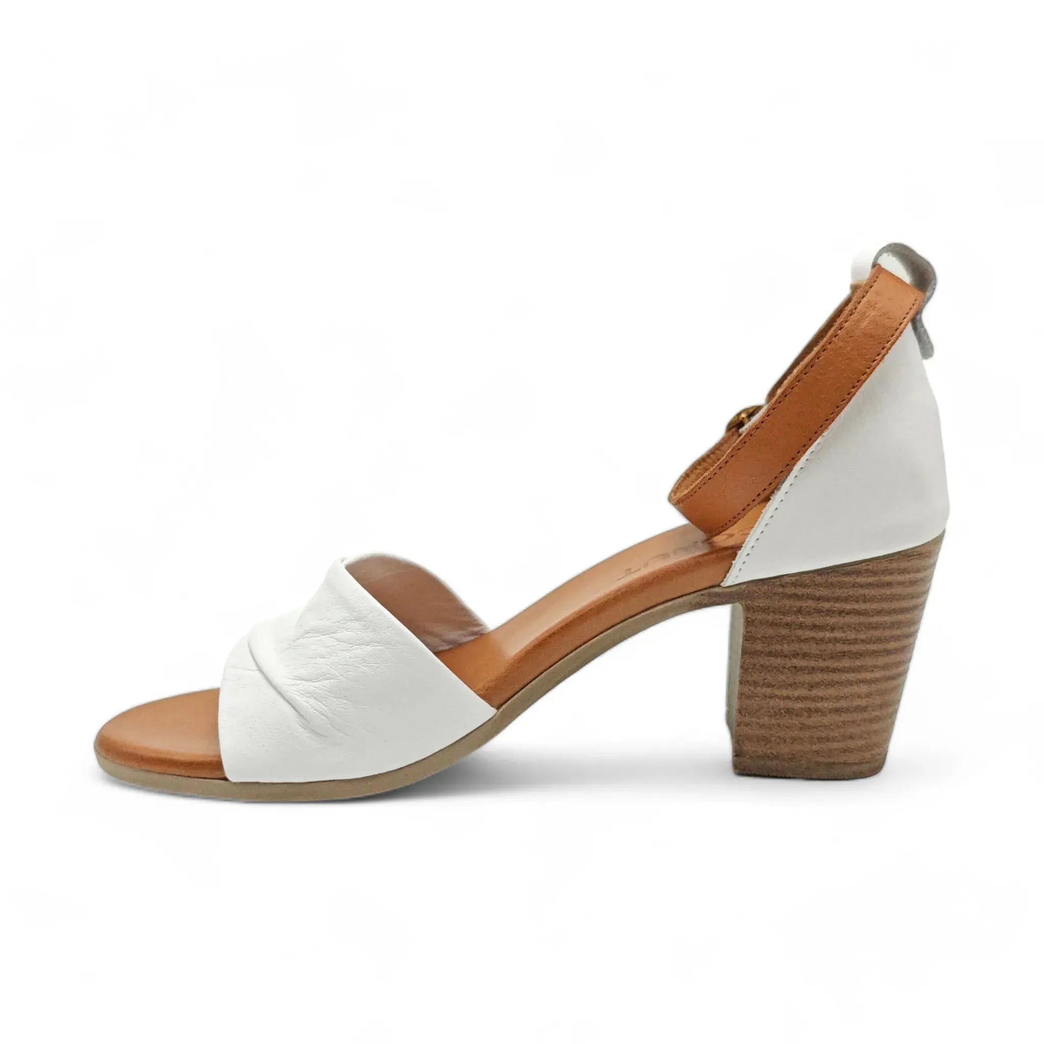 Coconut sandale sa slingback zglobnim remenom na blok štiklu 0177 - Obuća Monah