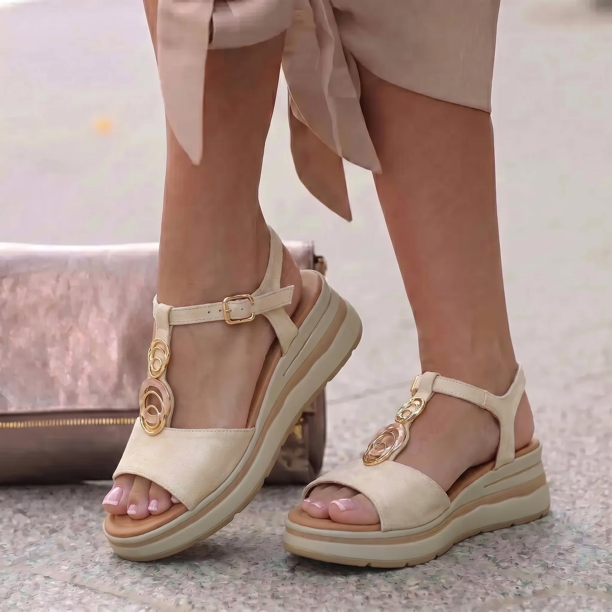 Donna Serena 60070 bež on foot 01