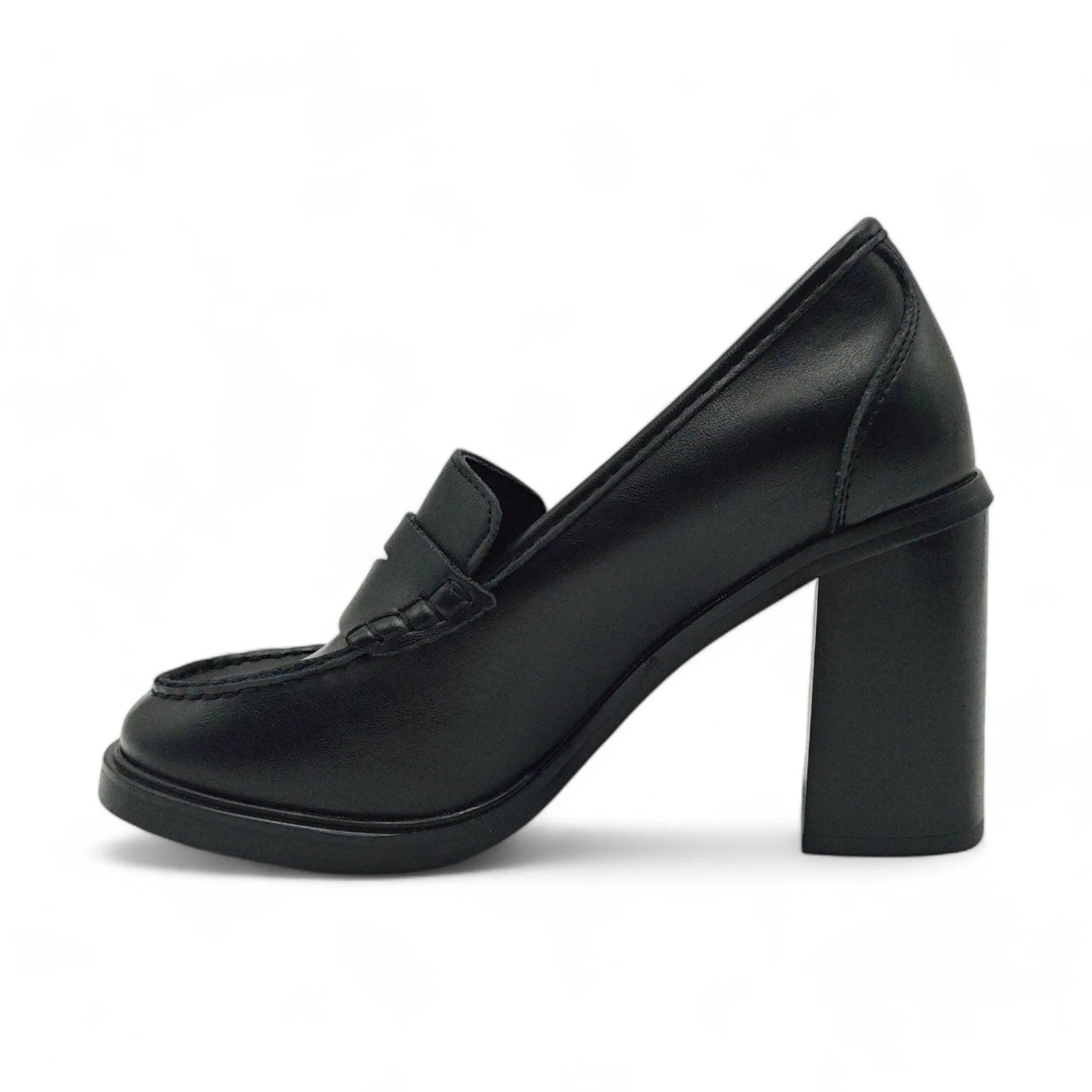 Emelie Strandberg klasične loafersice na blok štiklu 3682 - Obuća Monah