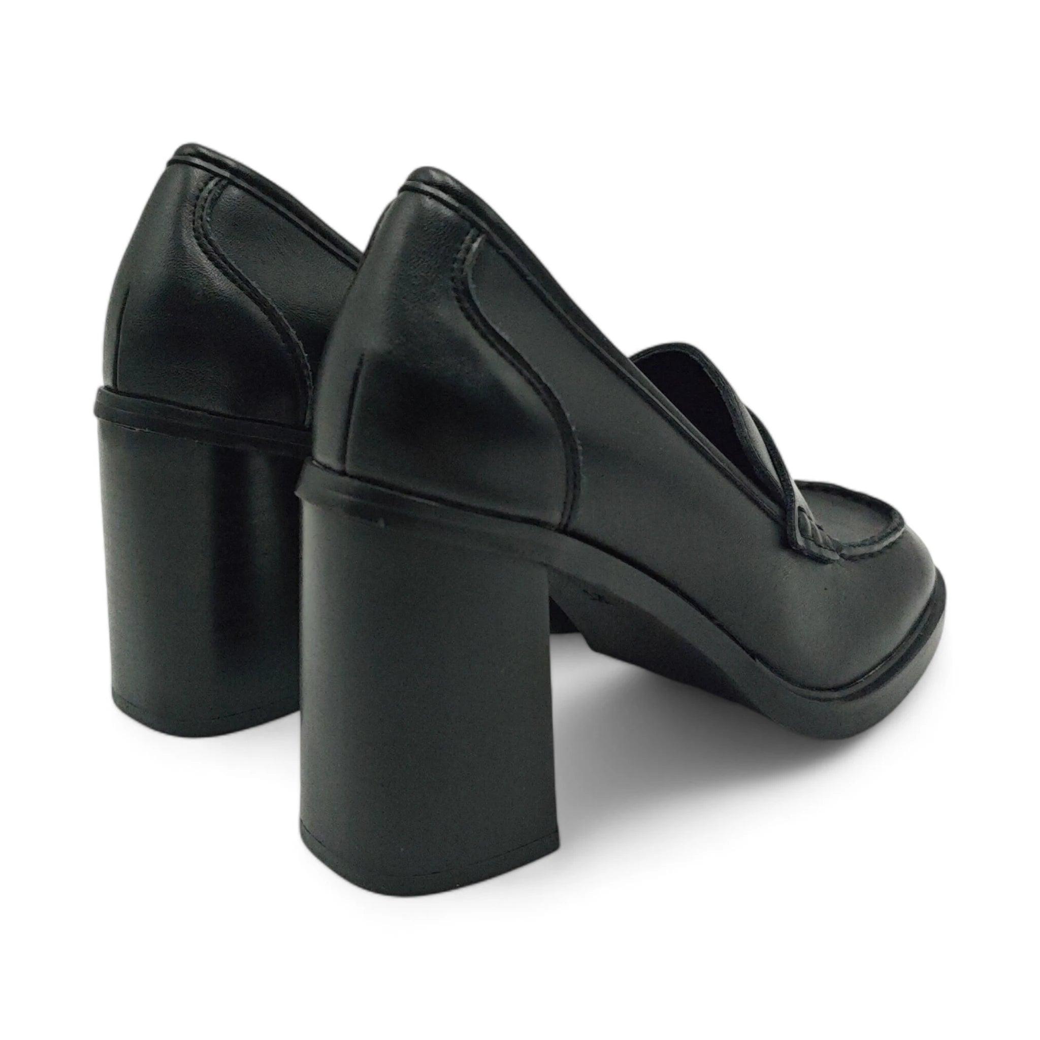Emelie Strandberg klasične loafersice na blok štiklu 3682 - Obuća Monah