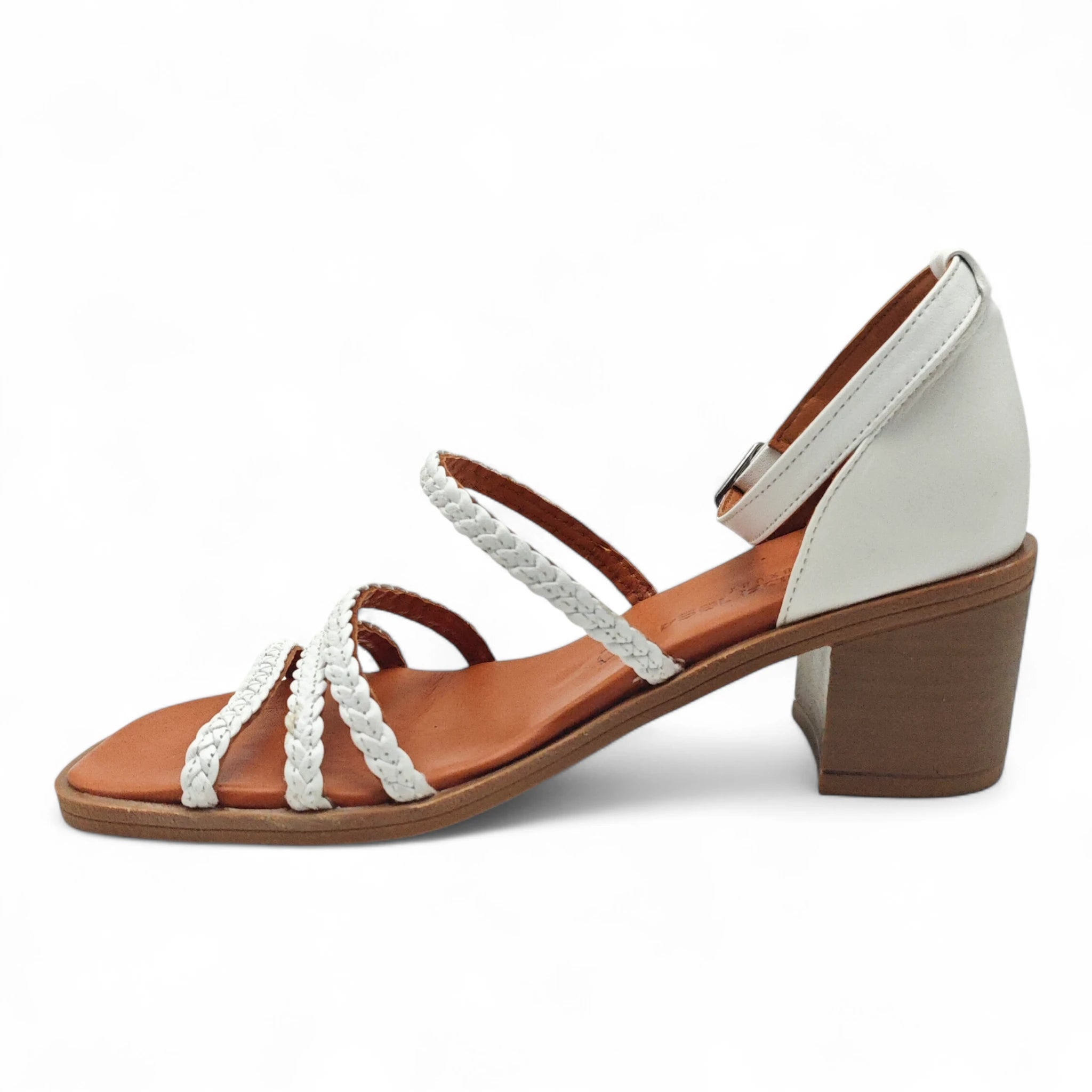 Florida sandale sa slingback zglobnim remenom na blok štiklu 465