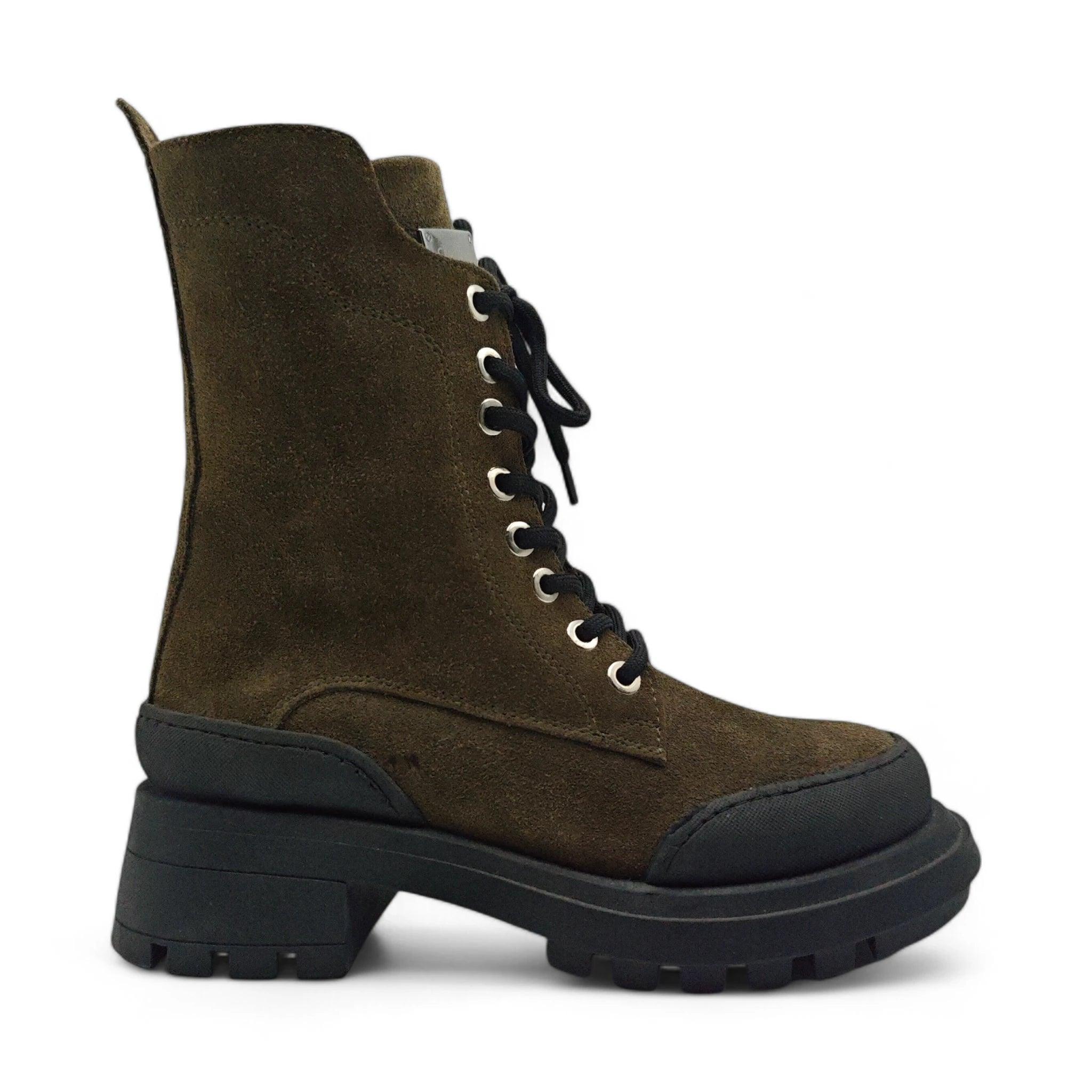 Invento Combat ravne čizme sa zip zatvaračem 115054 - Obuća Monah