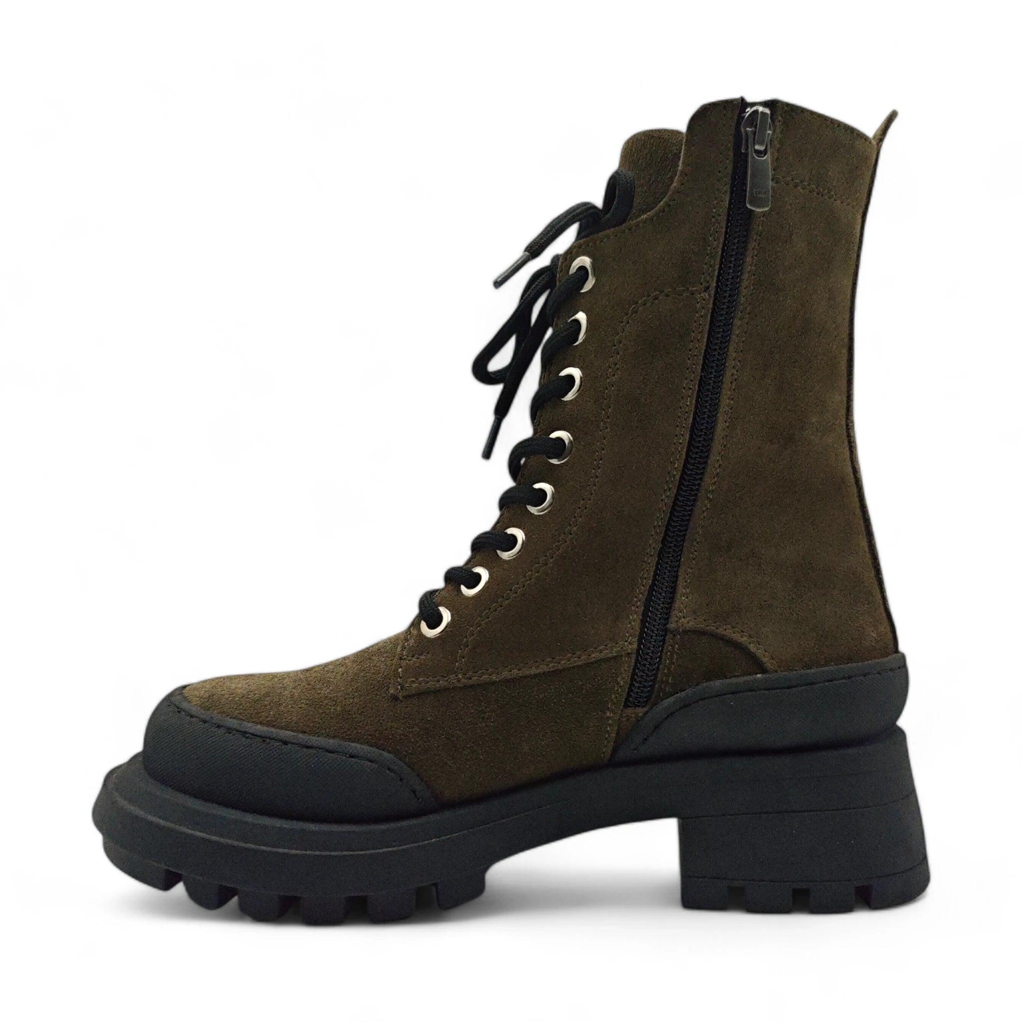 Invento Combat ravne čizme sa zip zatvaračem 115054 - Obuća Monah