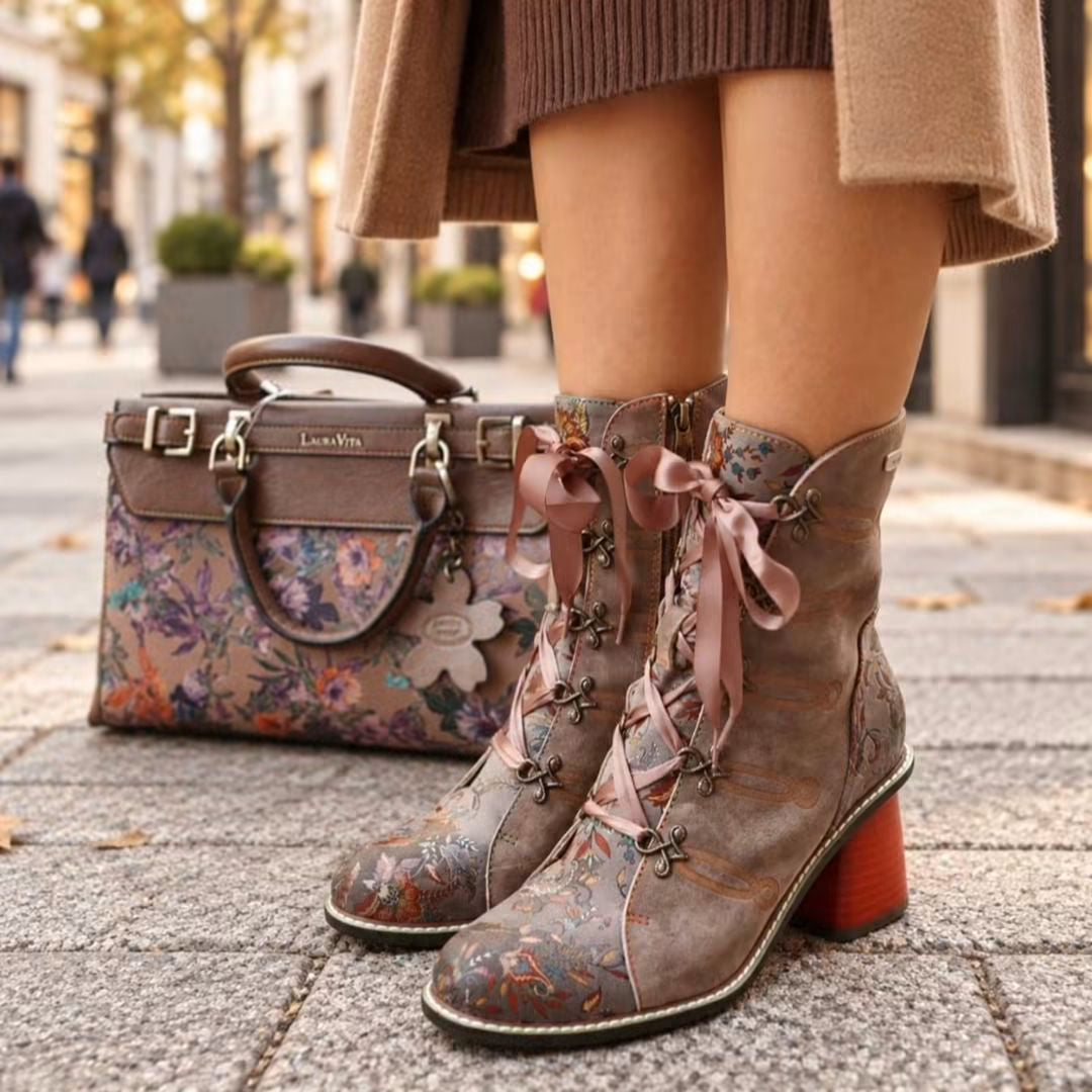 Laura Vita 8150 taupe on foot 01 #Boja_taupe