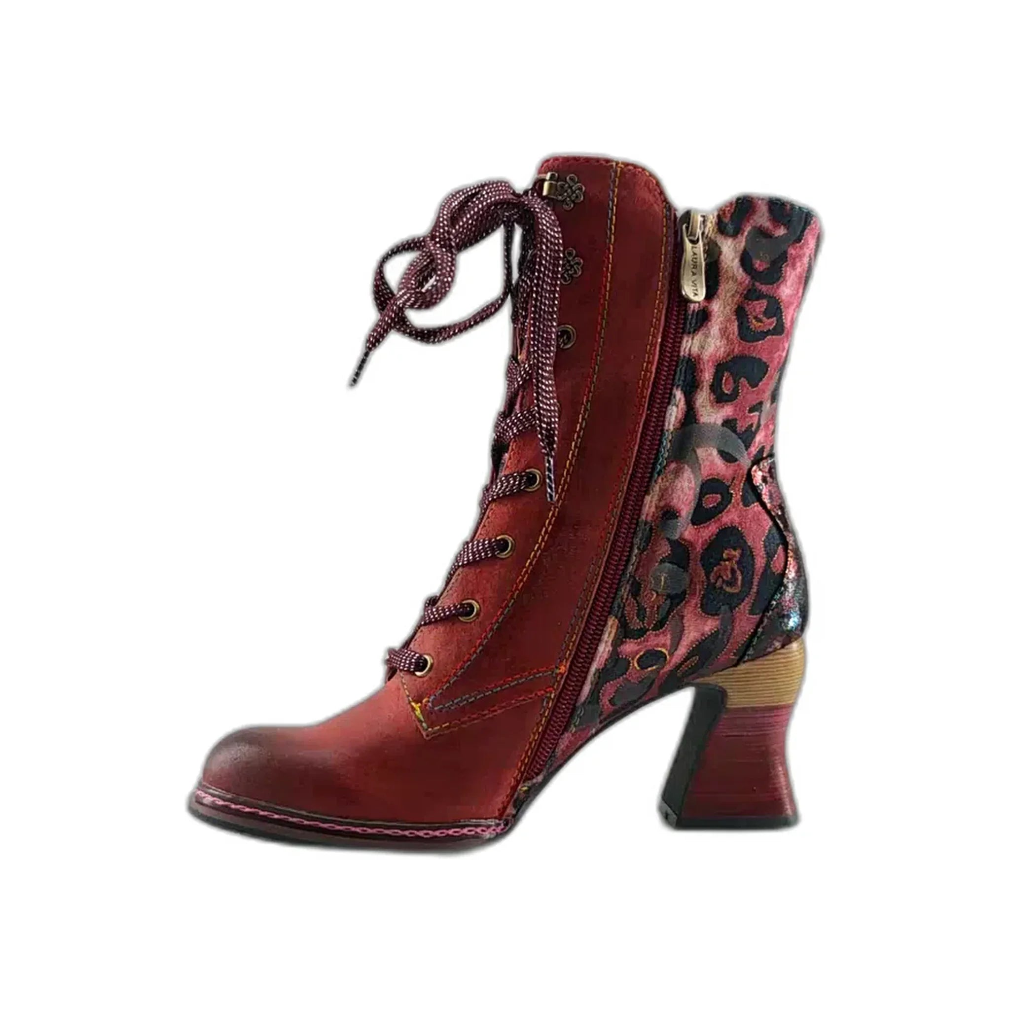 Laura Vita gležnjače na blok štiklu sa zip zatvaračem 7158 - Obuća Monah