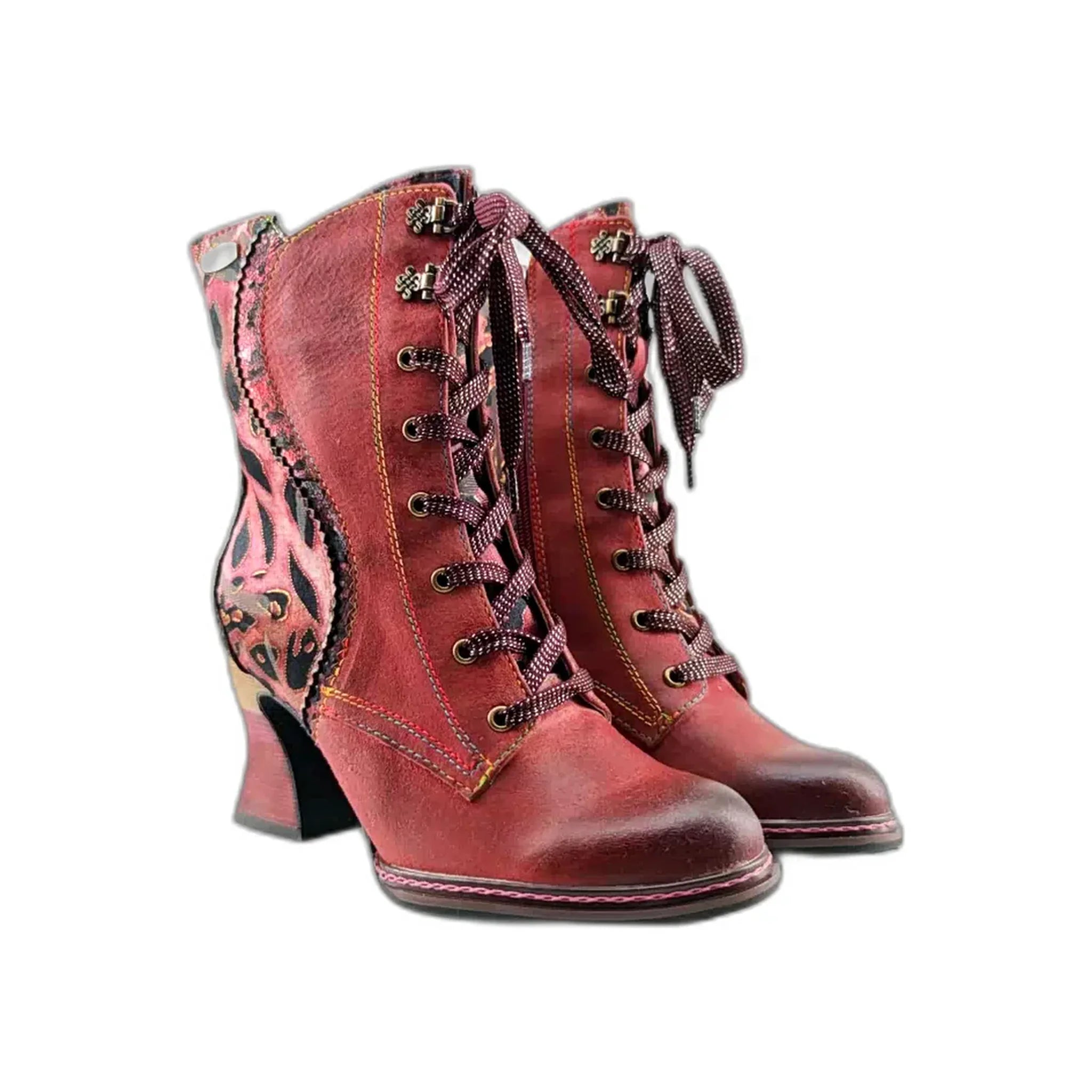 Laura Vita gležnjače na blok štiklu sa zip zatvaračem 7158 - Obuća Monah