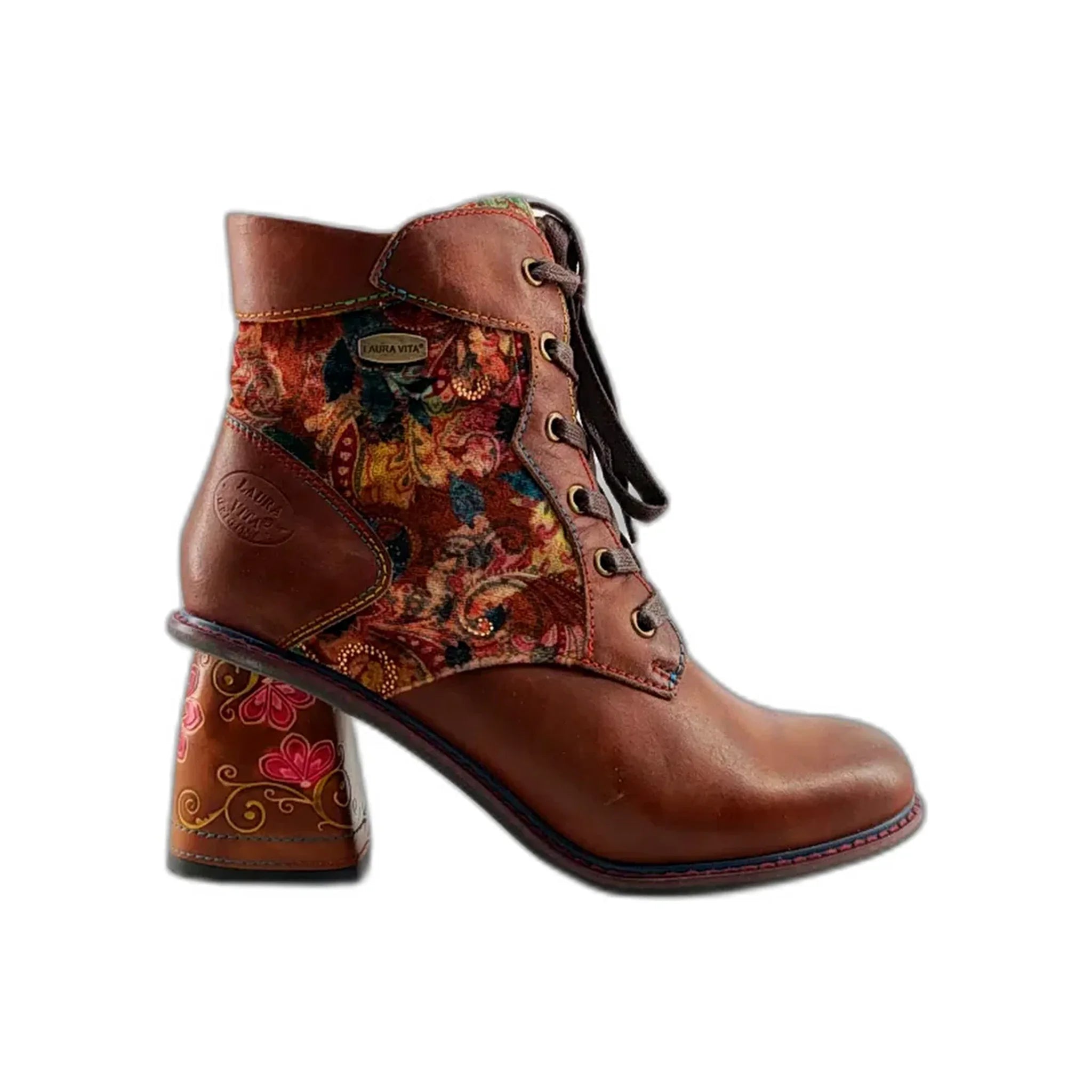 Laura Vita gležnjače na blok štiklu sa zip zatvaračem 7185 - Obuća Monah