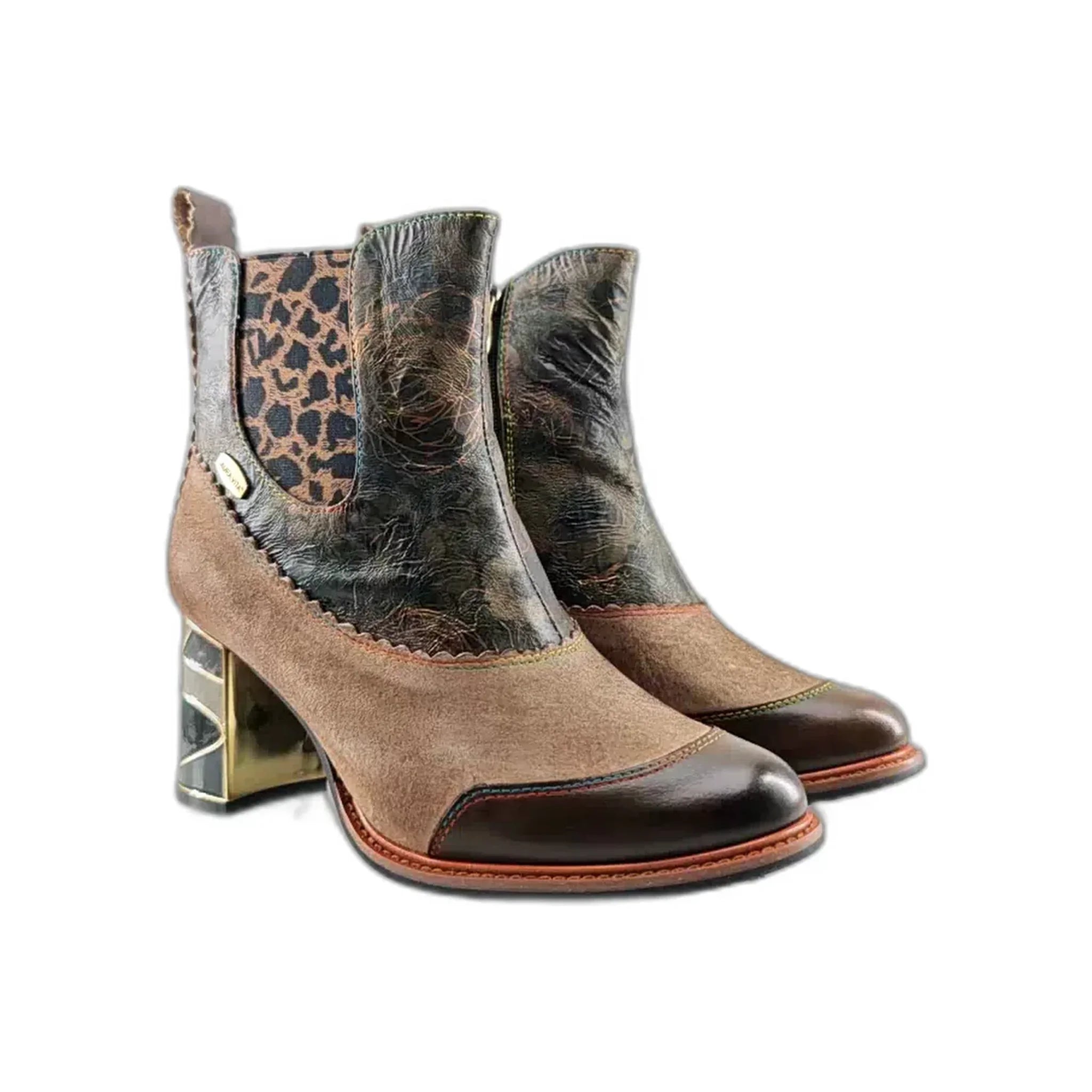 Laura Vita gležnjače na blok štiklu sa zip zatvaračem 7192 - Obuća Monah