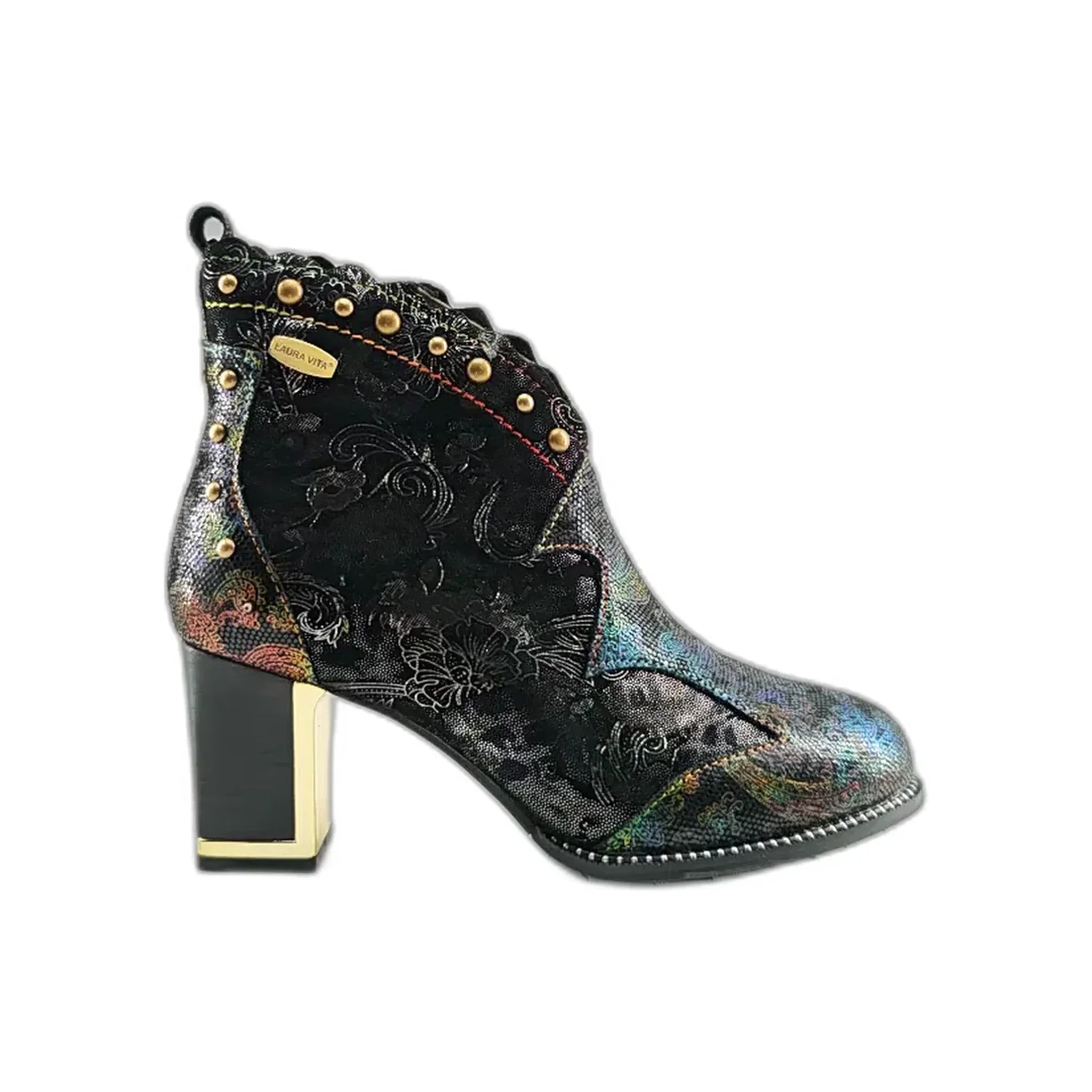 Laura Vita gležnjače na blok štiklu sa zip zatvaračem 7210 - Obuća Monah